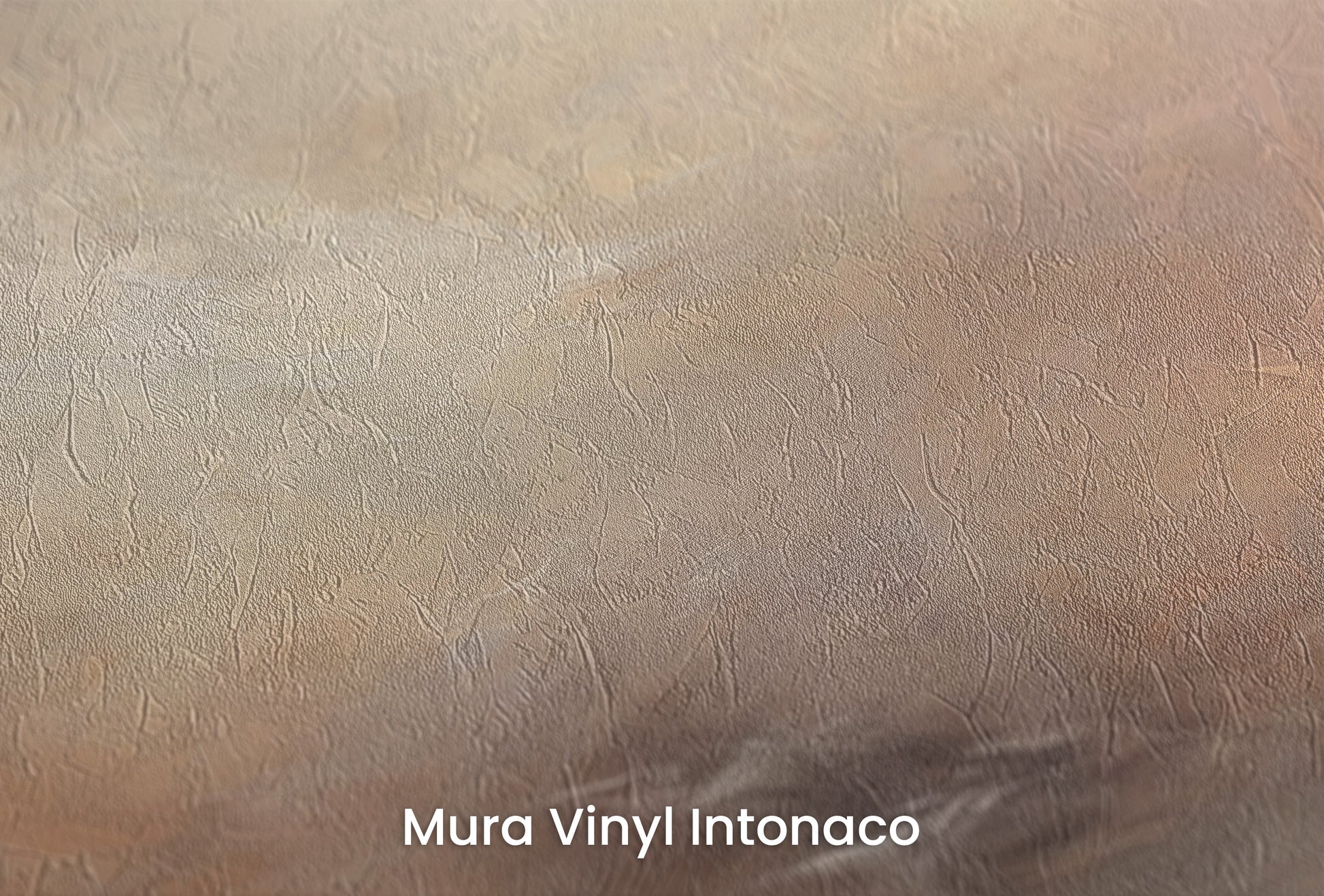 Zbliżenie na artystyczną fototapetę o nazwie WHISPERING DUSK na podłożu Mura Vinyl Intonaco - struktura tartego tynku.