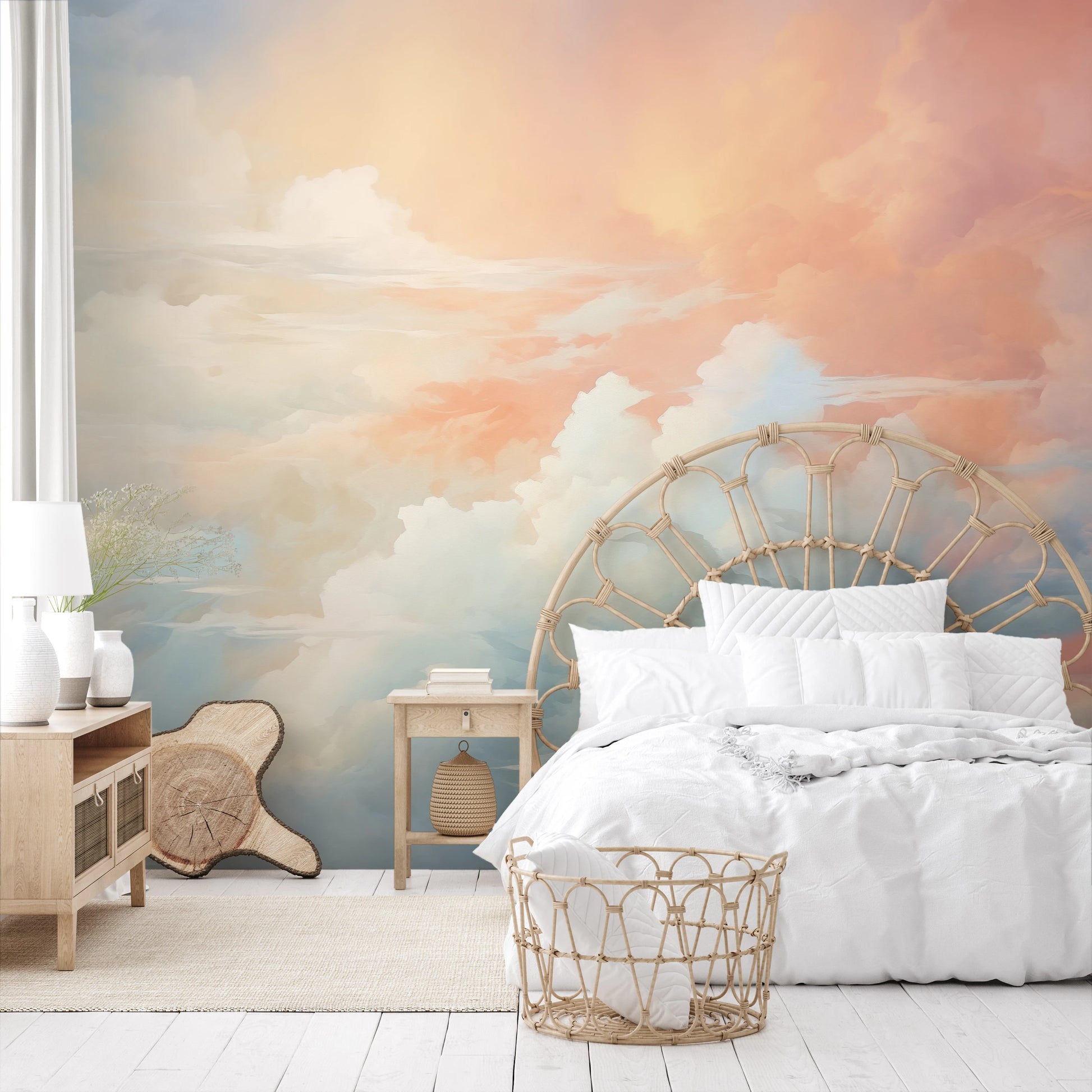 Fototapeta malowana o nazwie Sunrise Canvas pokazana w aranżacji wnętrza.