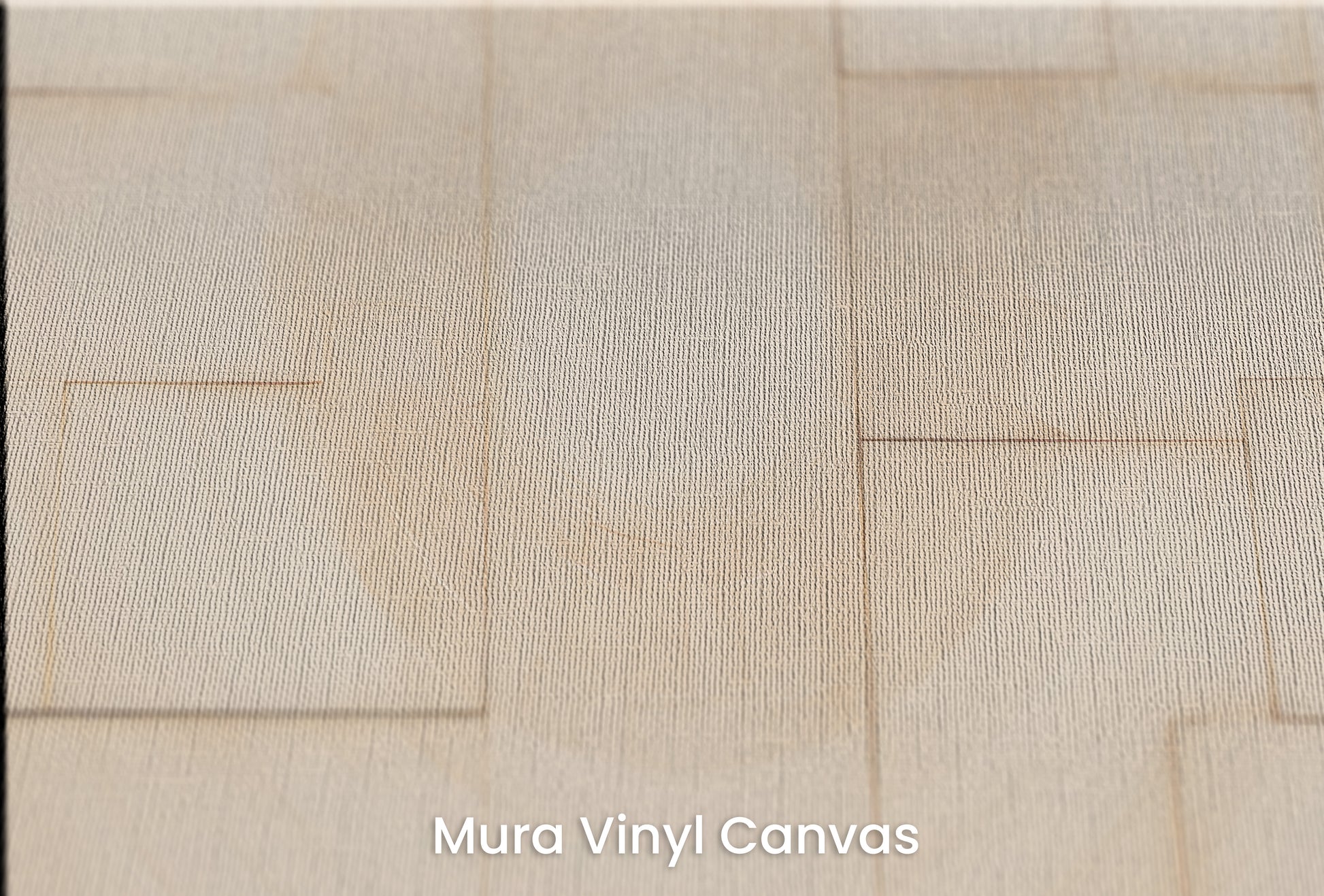Zbliżenie na artystyczną fototapetę o nazwie WOODEN PATCHWORK SOLARIS na podłożu Mura Vinyl Canvas - faktura naturalnego płótna.