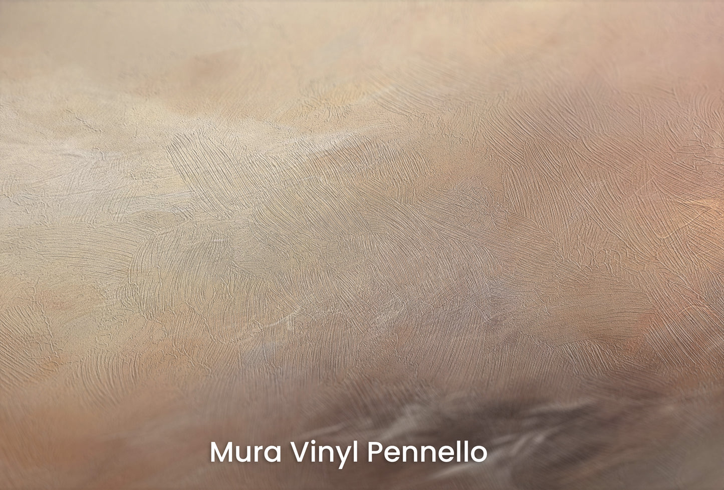 Zbliżenie na artystyczną fototapetę o nazwie WHISPERING DUSK na podłożu Mura Vinyl Pennello - faktura pociągnięć pędzla malarskiego.