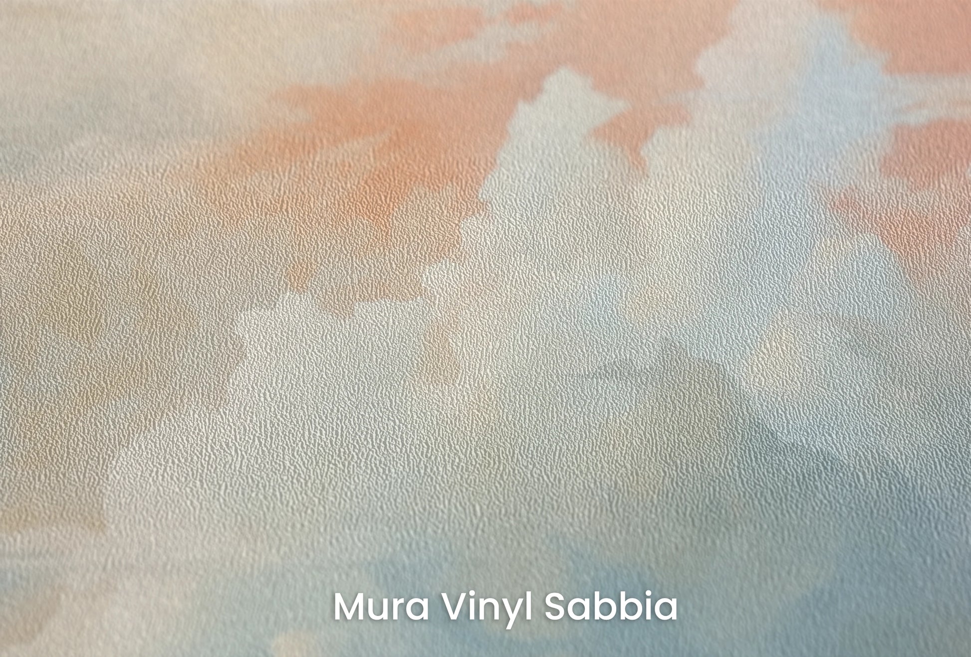 Zbliżenie na artystyczną fototapetę o nazwie Sunrise Canvas na podłożu Mura Vinyl Sabbia struktura grubego ziarna piasku.