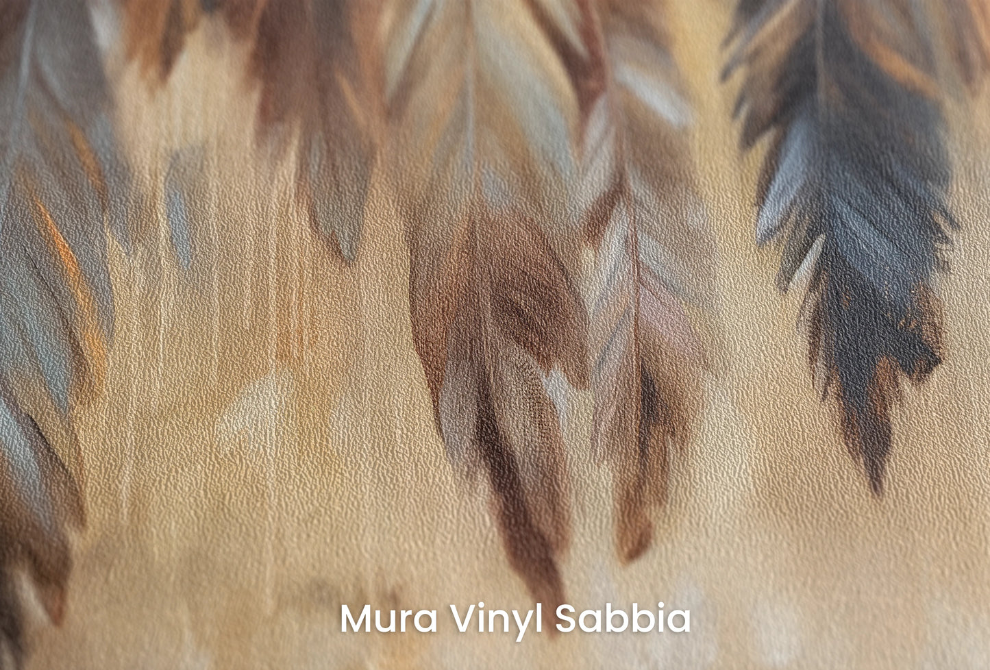 Zbliżenie na artystyczną fototapetę o nazwie Timeless Patina na podłożu Mura Vinyl Sabbia struktura grubego ziarna piasku.