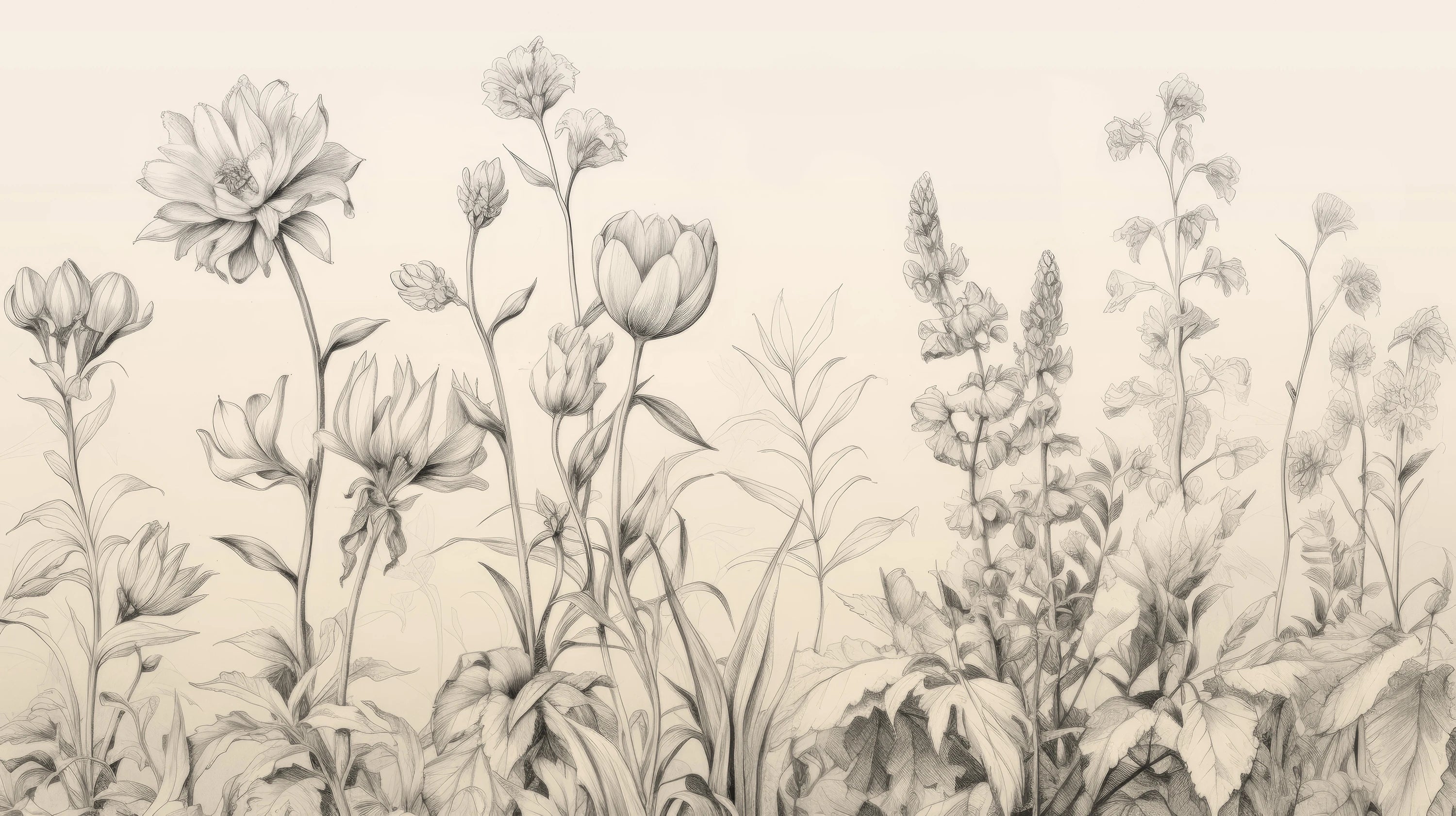 Mustervorschau: Prezentacja całego wzoru fototapety o nazwie Floral Array