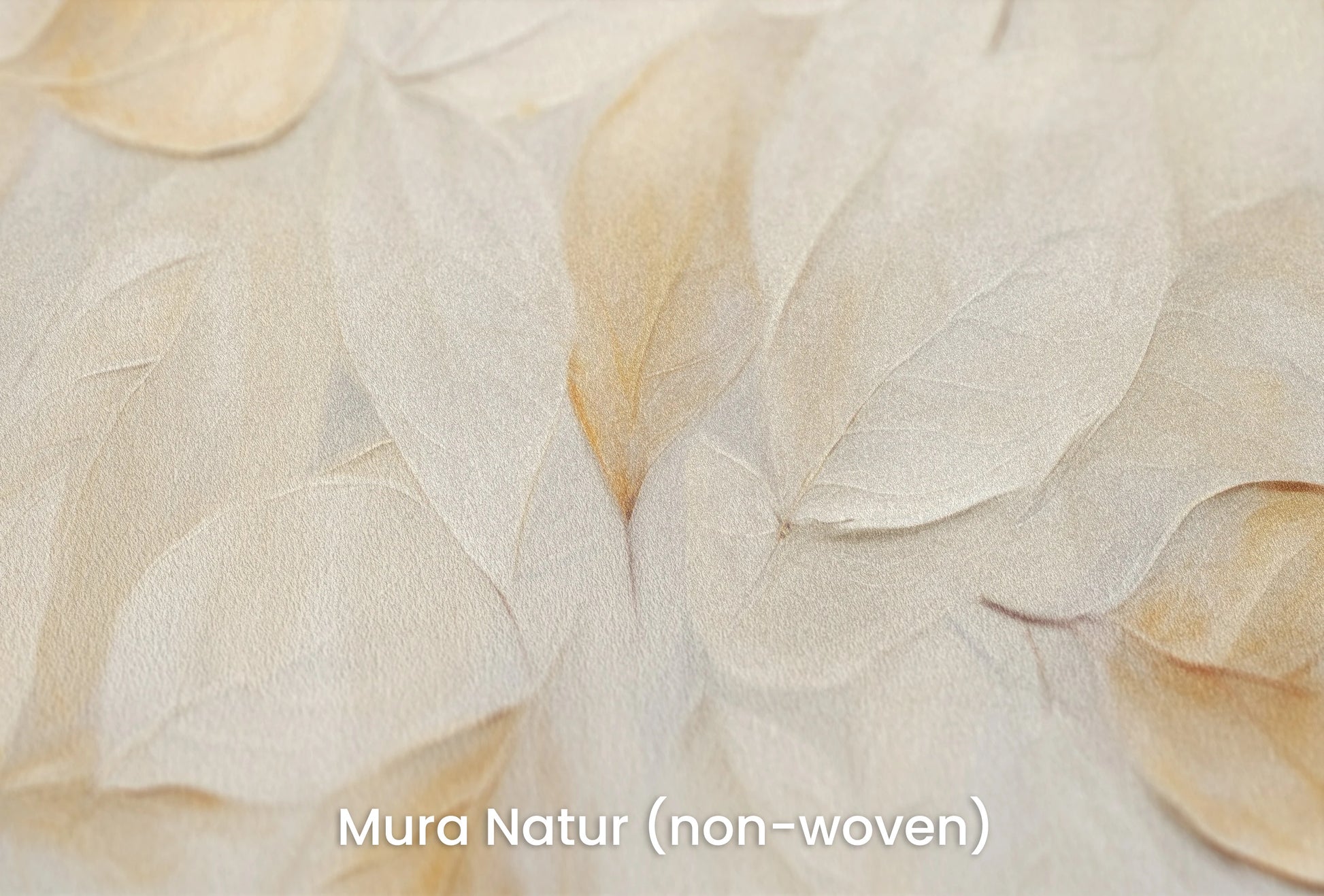 Zbliżenie na artystyczną fototapetę o nazwie Autumn Melody #2 na podłożu Mura Natur (non-woven) - naturalne i ekologiczne podłoże.