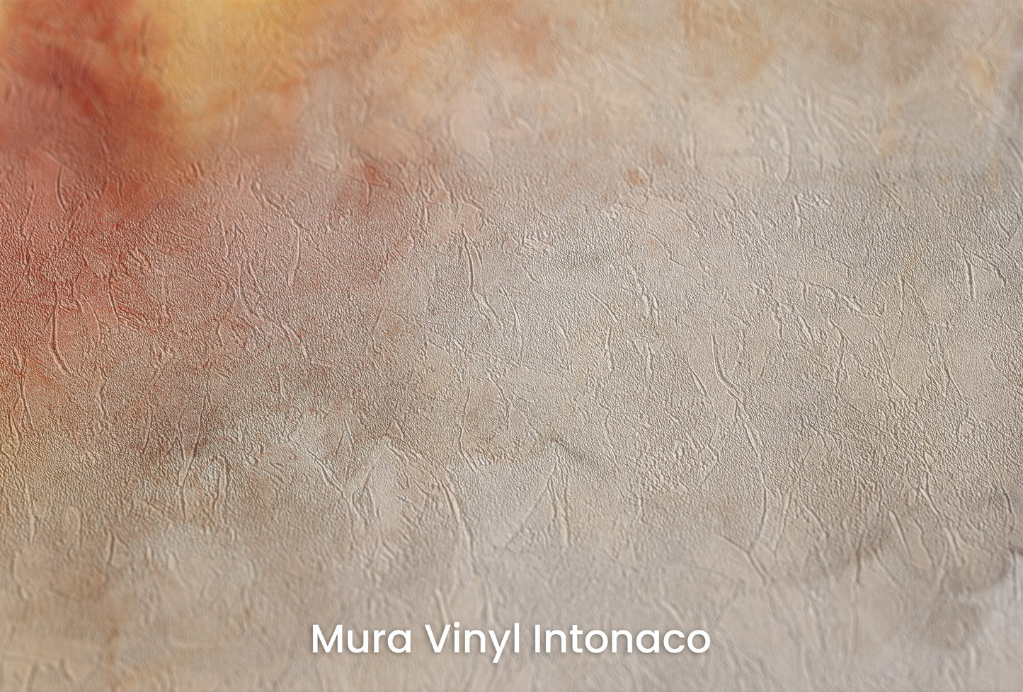 Zbliżenie na artystyczną fototapetę o nazwie MARBLED AURORA na podłożu Mura Vinyl Intonaco - struktura tartego tynku.