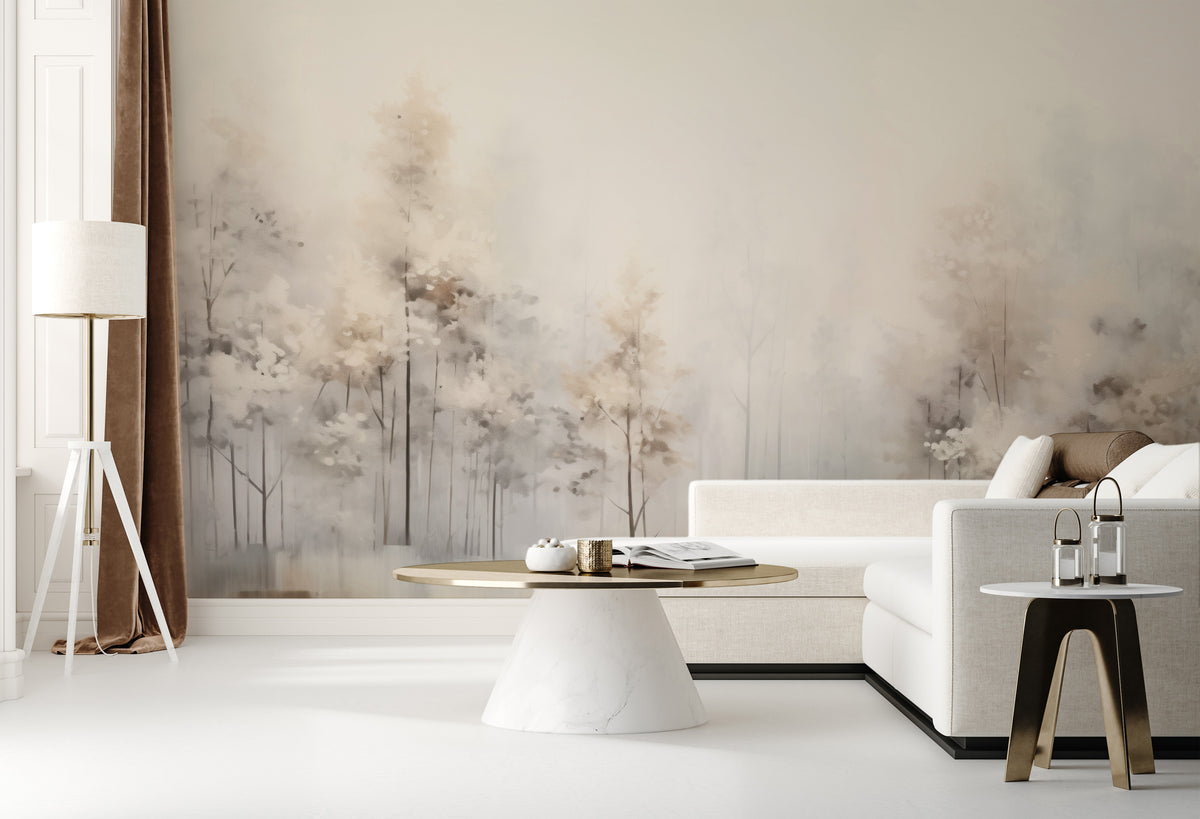 WINTER FROST FOREST MURAL
