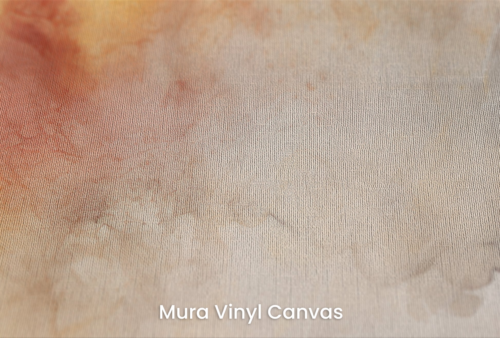 Zbliżenie na artystyczną fototapetę o nazwie MARBLED AURORA na podłożu Mura Vinyl Canvas - faktura naturalnego płótna.