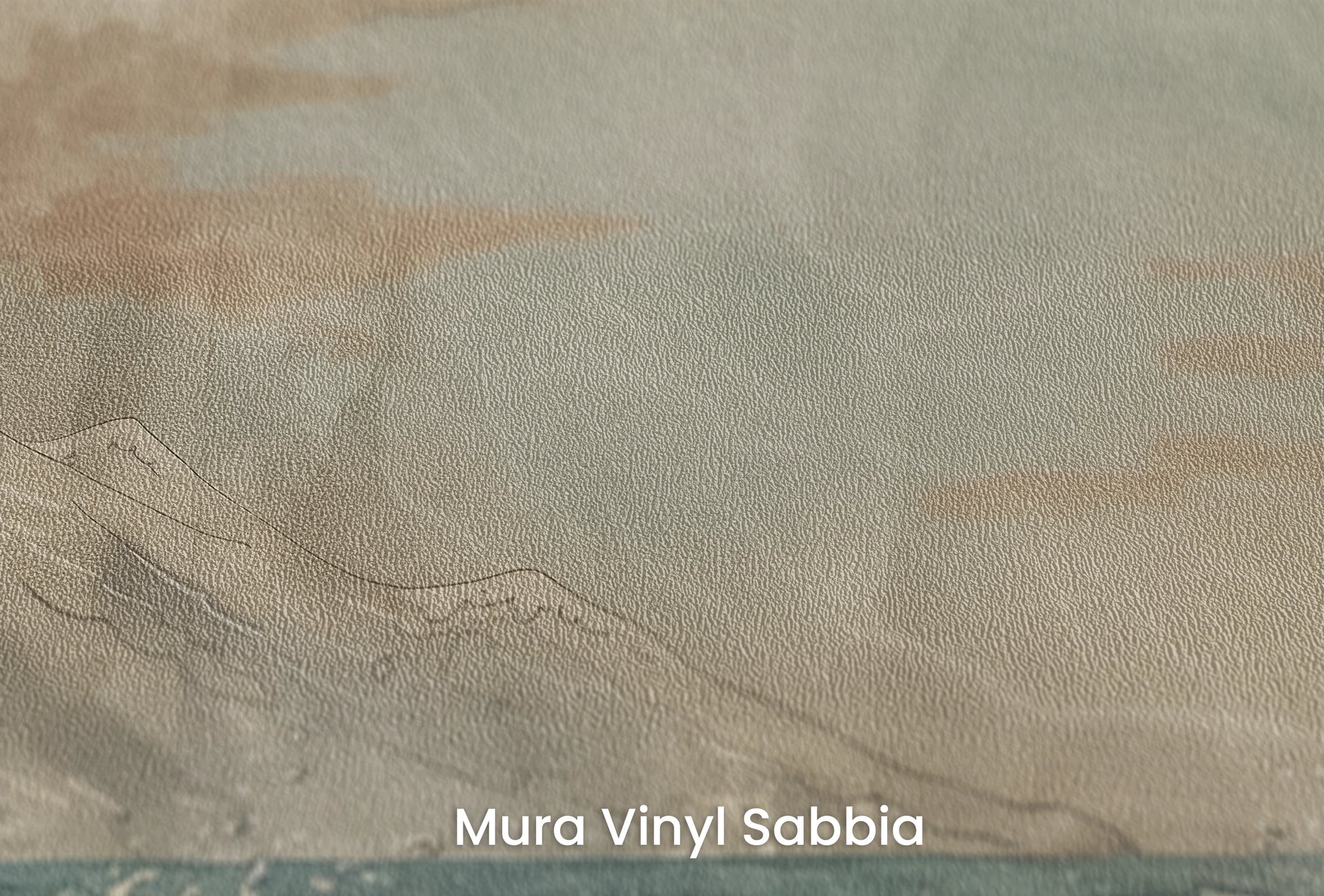 Zbliżenie na artystyczną fototapetę o nazwie Moonlit Ocean Serenade na podłożu Mura Vinyl Sabbia struktura grubego ziarna piasku.