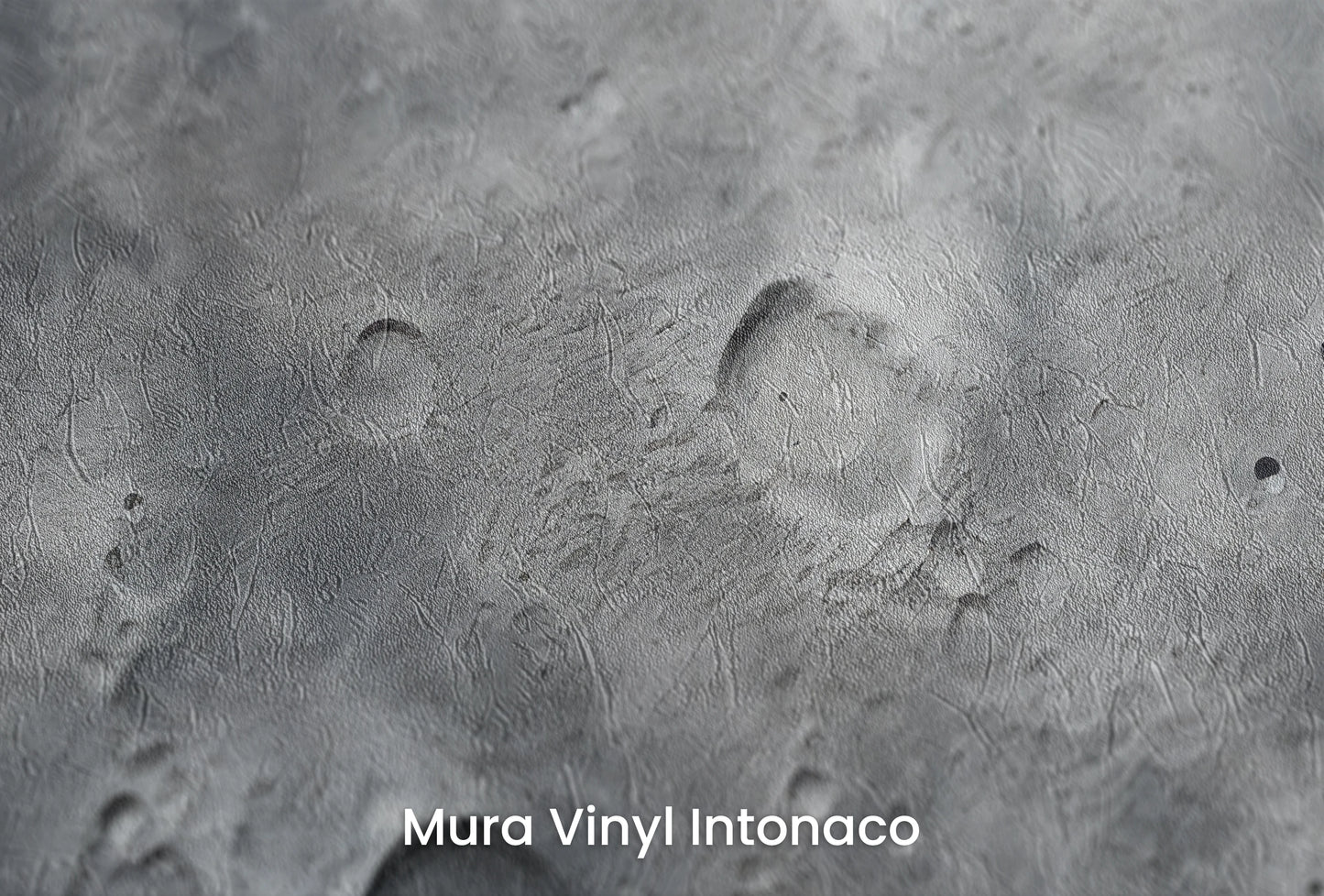 Zbliżenie na artystyczną fototapetę o nazwie Lunar Landscape #2 na podłożu Mura Vinyl Intonaco - struktura tartego tynku.