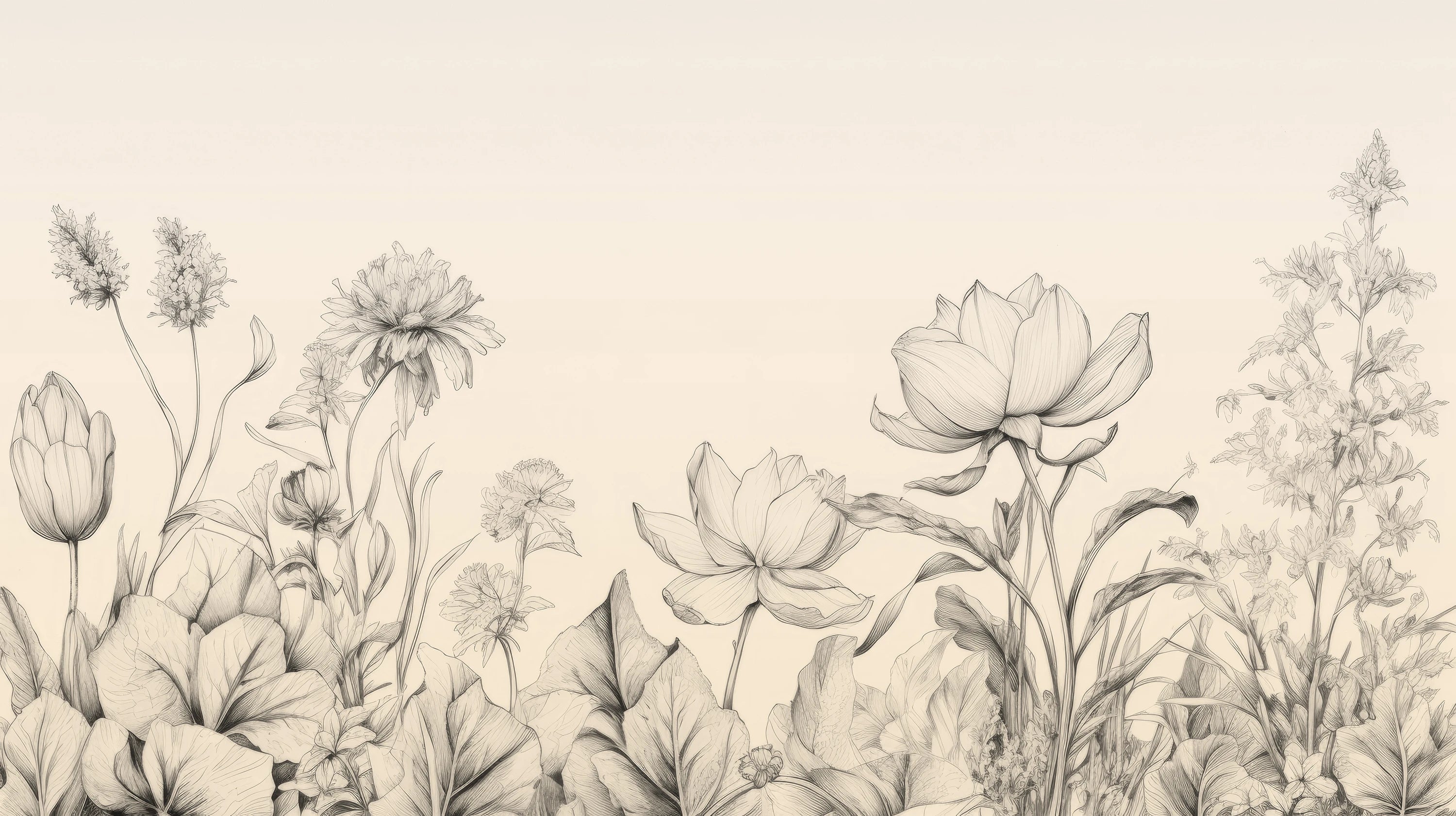 Mustervorschau: Prezentacja całego wzoru fototapety o nazwie Sublime Flora
