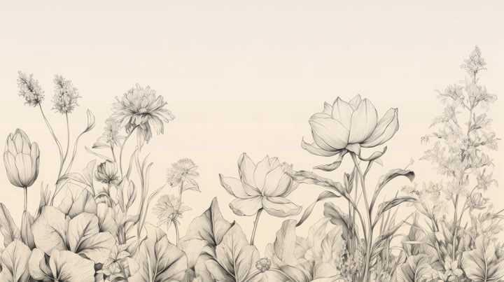 Prezentacja całego wzoru fototapety o nazwie Sublime Flora