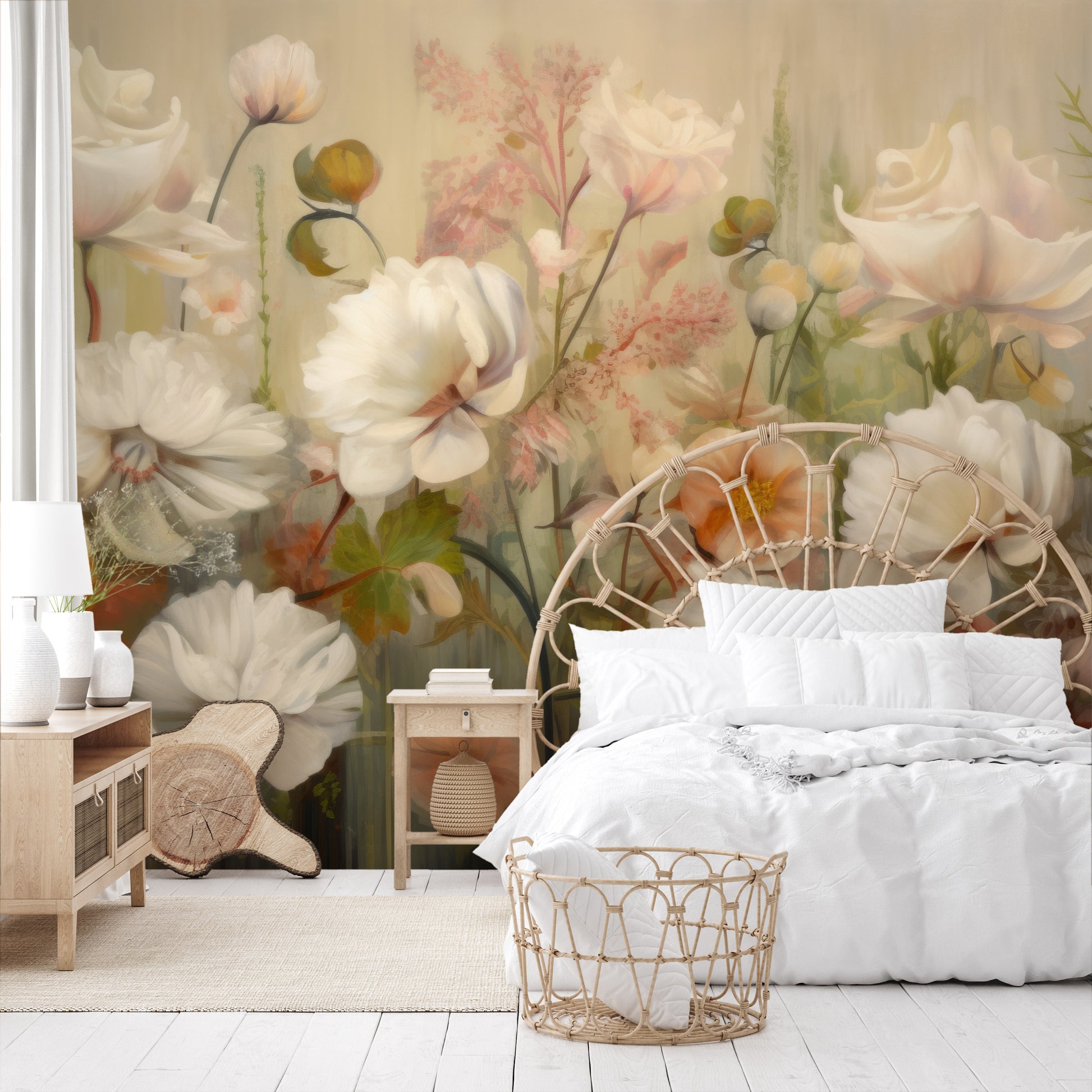 Fototapeta o nazwie Serene Pastel Bouquet użyta w aranzacji wnętrza.