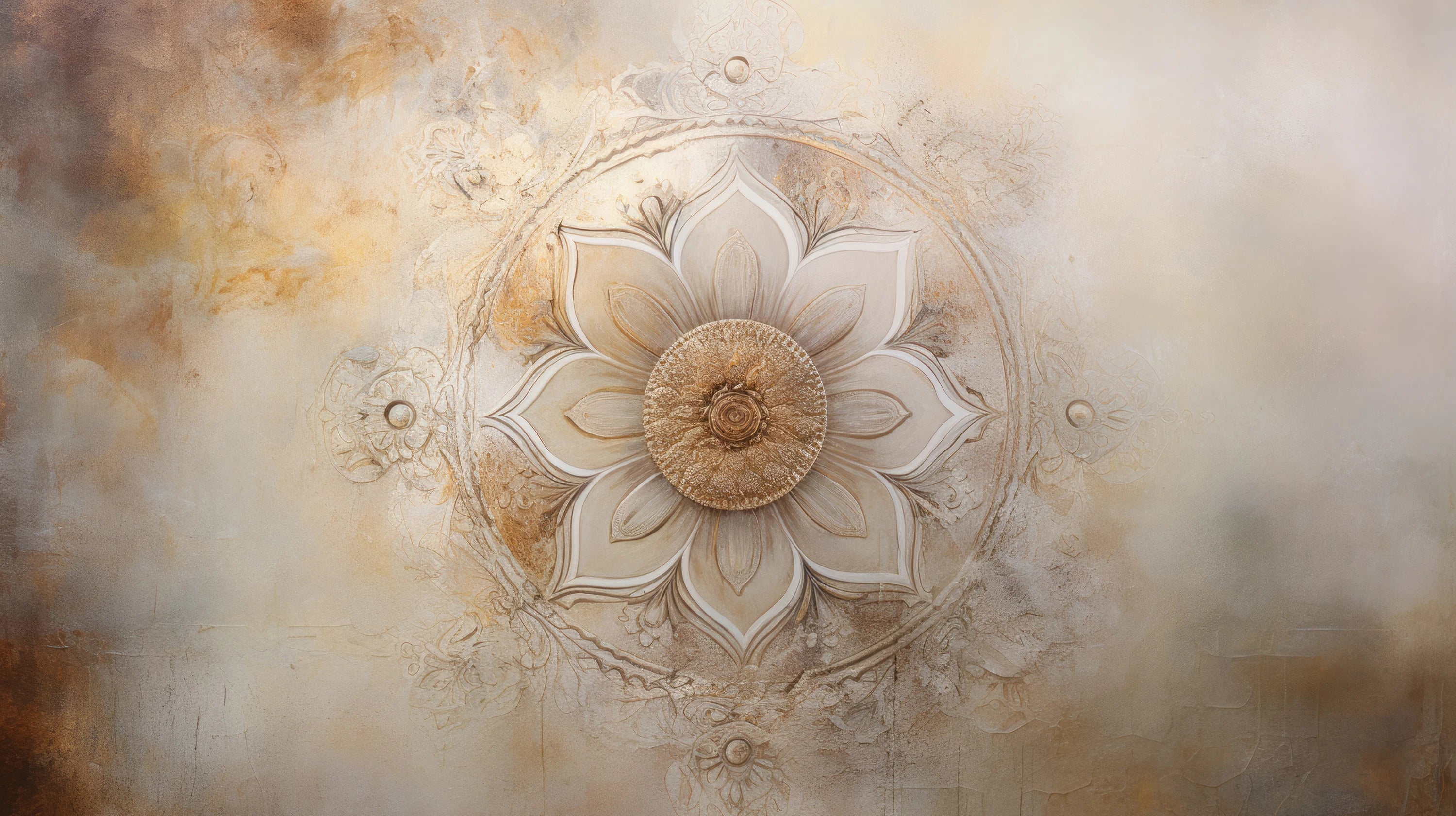 Mustervorschau: Prezentacja całego wzoru fototapety o nazwie Divine Lotus