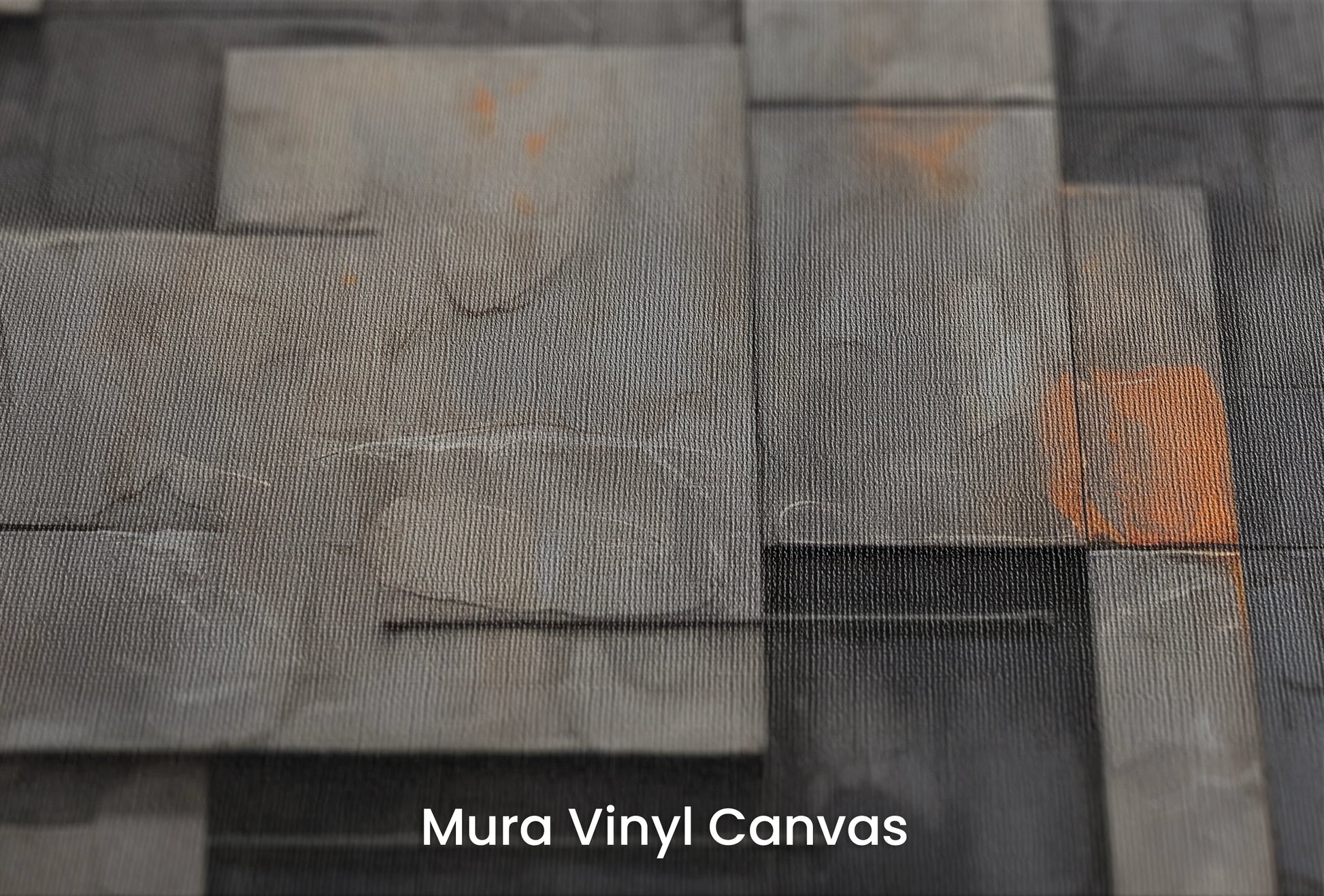 Zbliżenie na artystyczną fototapetę o nazwie Urban Canvas #2 na podłożu Mura Vinyl Canvas - faktura naturalnego płótna.
