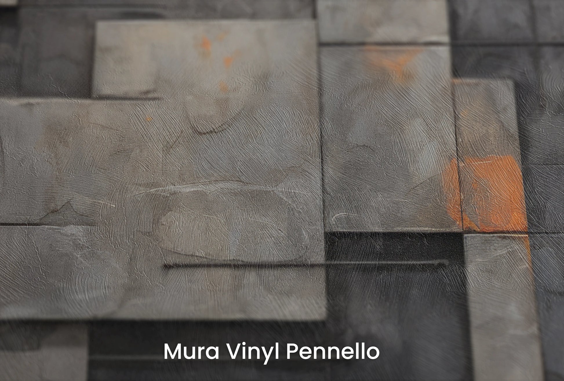 Zbliżenie na artystyczną fototapetę o nazwie Urban Canvas #2 na podłożu Mura Vinyl Pennello - faktura pociągnięć pędzla malarskiego.