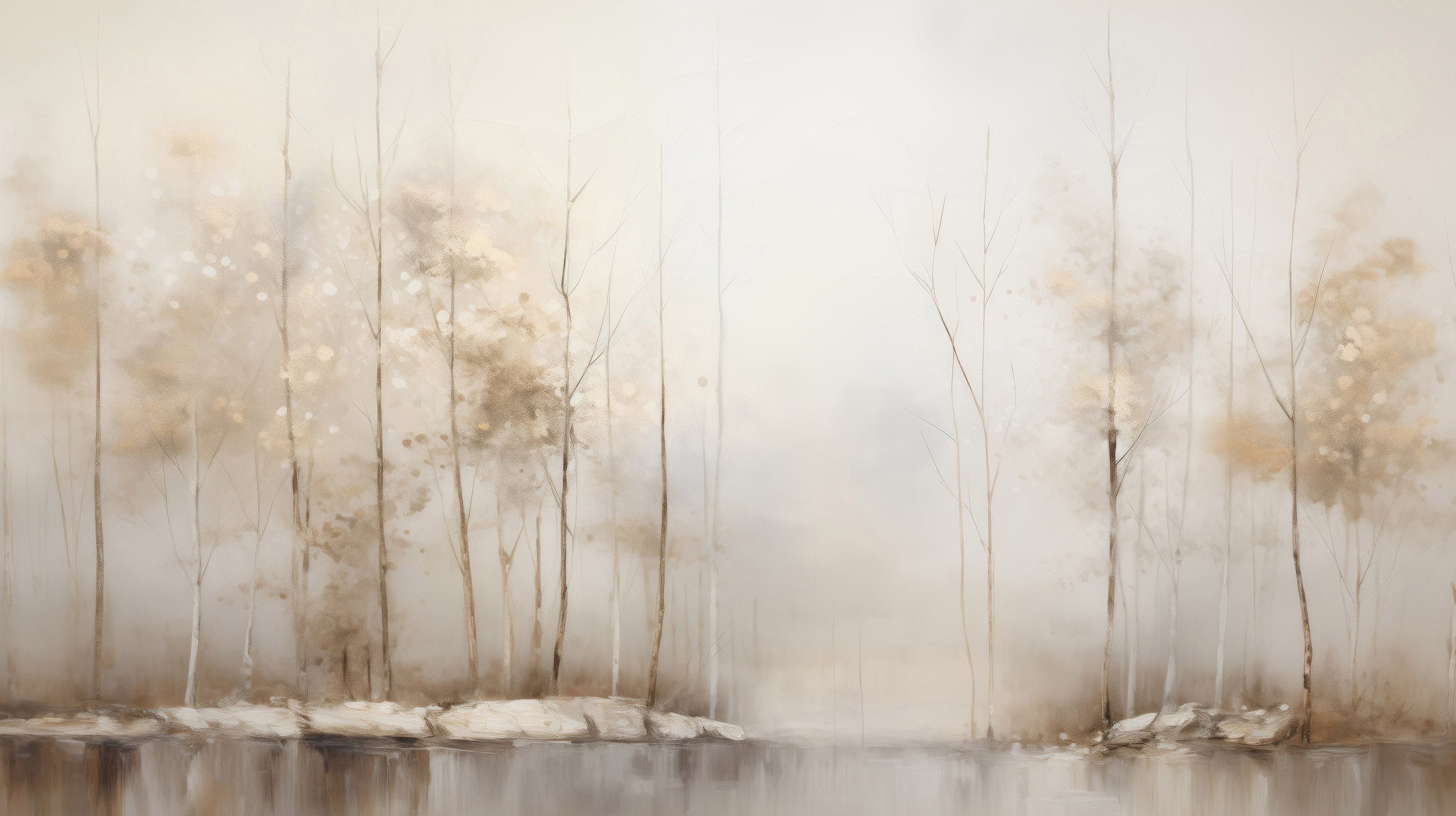 Podgląd wzoru: Prezentacja całego wzoru fototapety o nazwie GOLDEN MIST AT DAWN MURAL