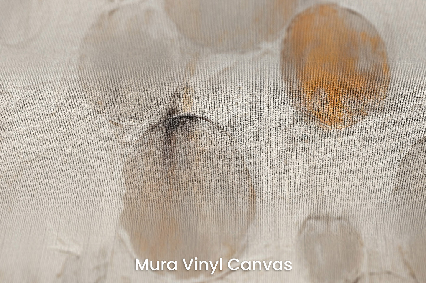 Zbliżenie na artystyczną fototapetę o nazwie RUSTIC ASTRAL SPHERES na podłożu Mura Vinyl Canvas - faktura naturalnego płótna.