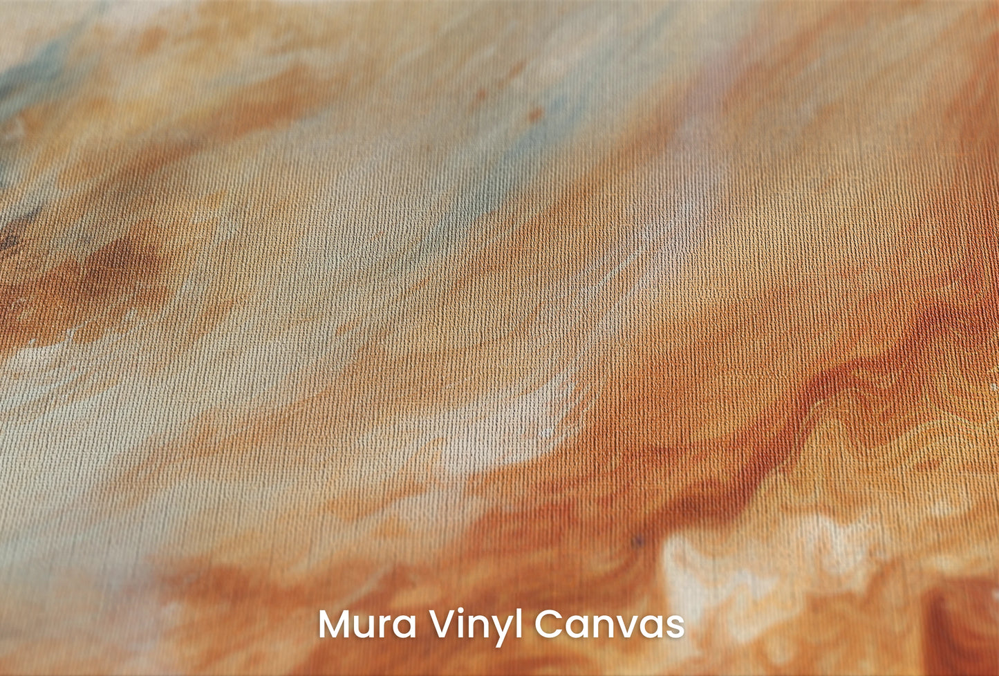 Zbliżenie na artystyczną fototapetę o nazwie Jupiter's Glow na podłożu Mura Vinyl Canvas - faktura naturalnego płótna.