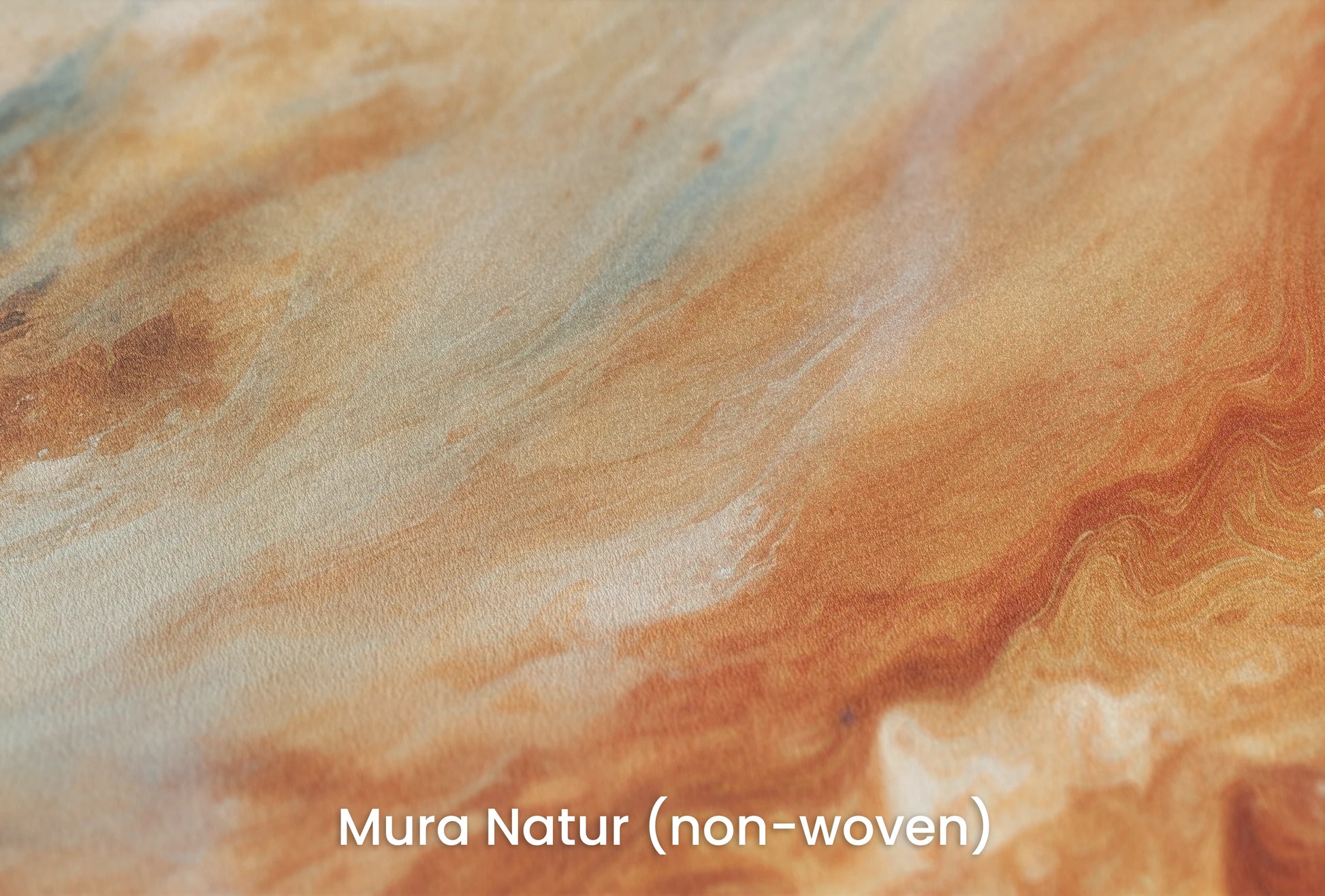 Zbliżenie na artystyczną fototapetę o nazwie Jupiter's Glow na podłożu Mura Natur (non-woven) - naturalne i ekologiczne podłoże.