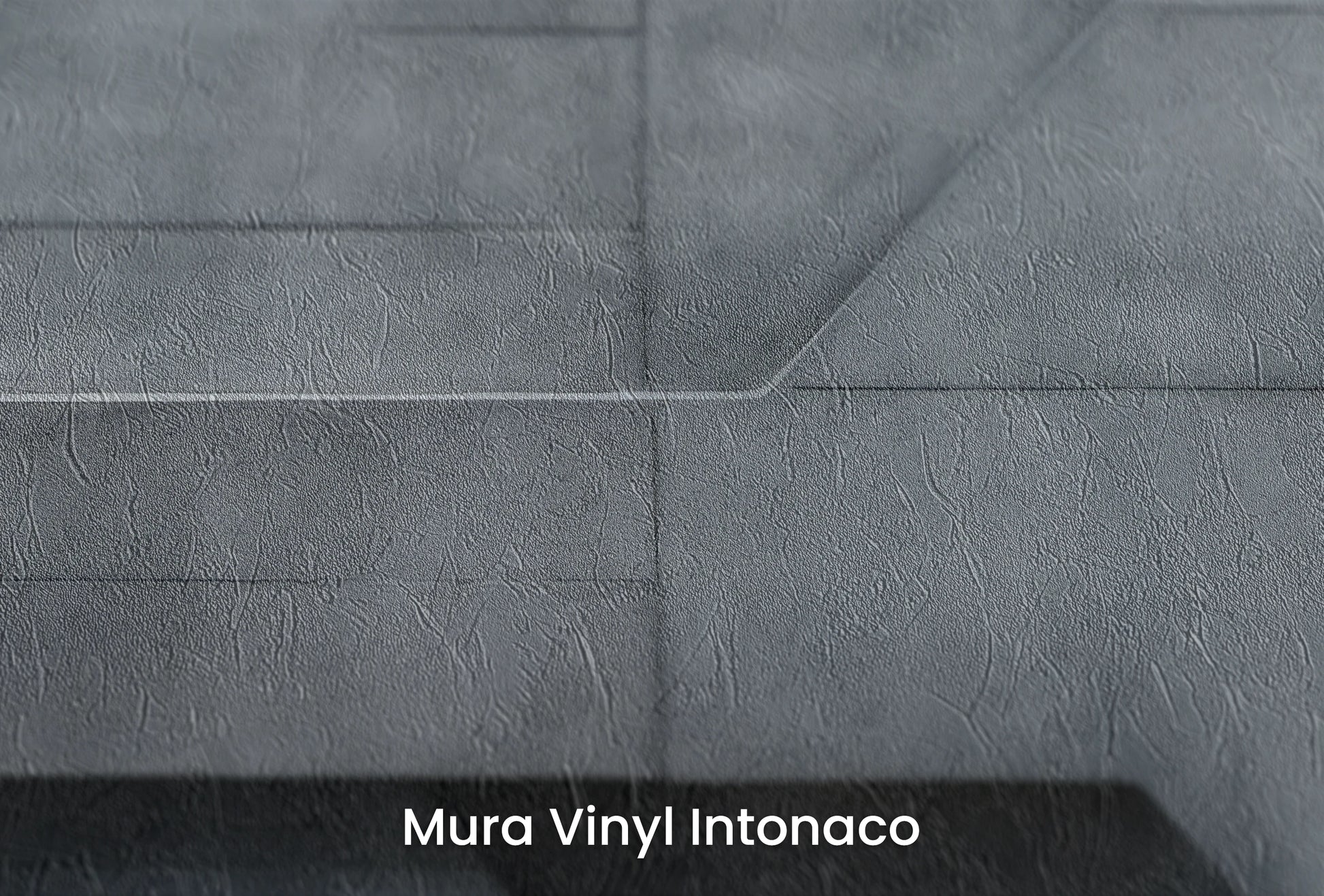 Zbliżenie na artystyczną fototapetę o nazwie Radial Concrete na podłożu Mura Vinyl Intonaco - struktura tartego tynku.