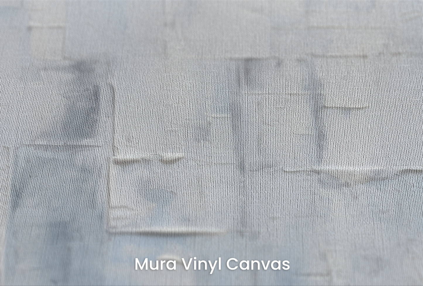 Zbliżenie na artystyczną fototapetę o nazwie Serene Blues na podłożu Mura Vinyl Canvas - faktura naturalnego płótna.