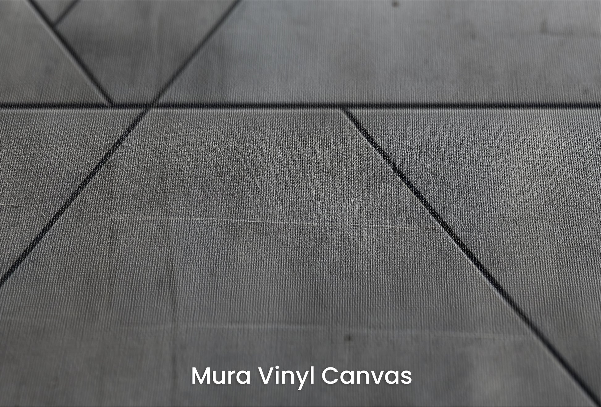 Zbliżenie na artystyczną fototapetę o nazwie Linear Intersection na podłożu Mura Vinyl Canvas - faktura naturalnego płótna.
