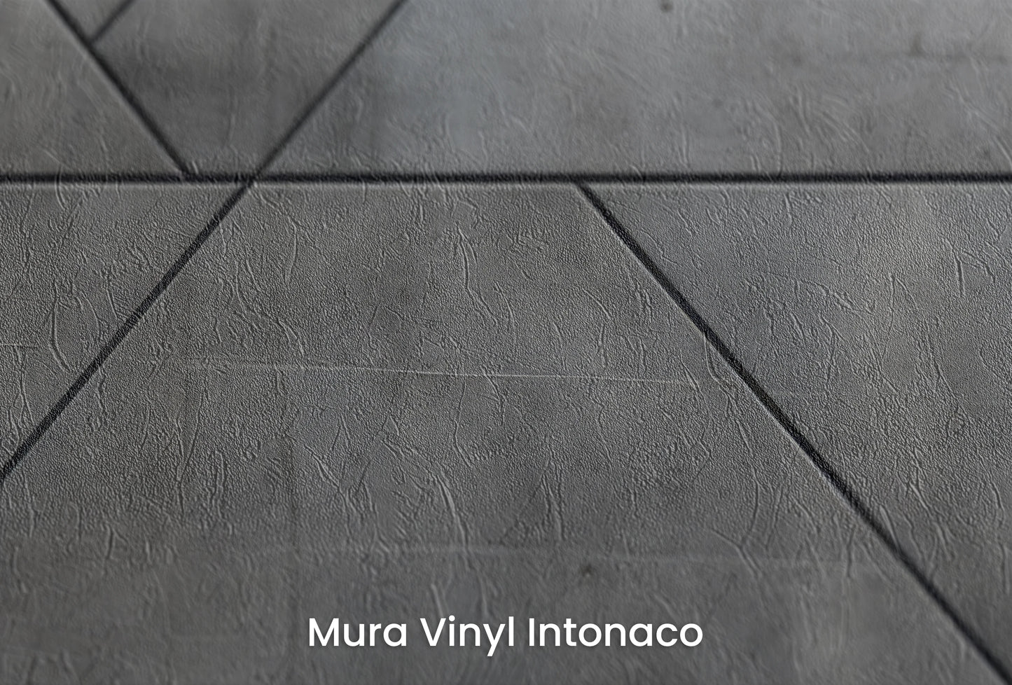Zbliżenie na artystyczną fototapetę o nazwie Linear Intersection na podłożu Mura Vinyl Intonaco - struktura tartego tynku.
