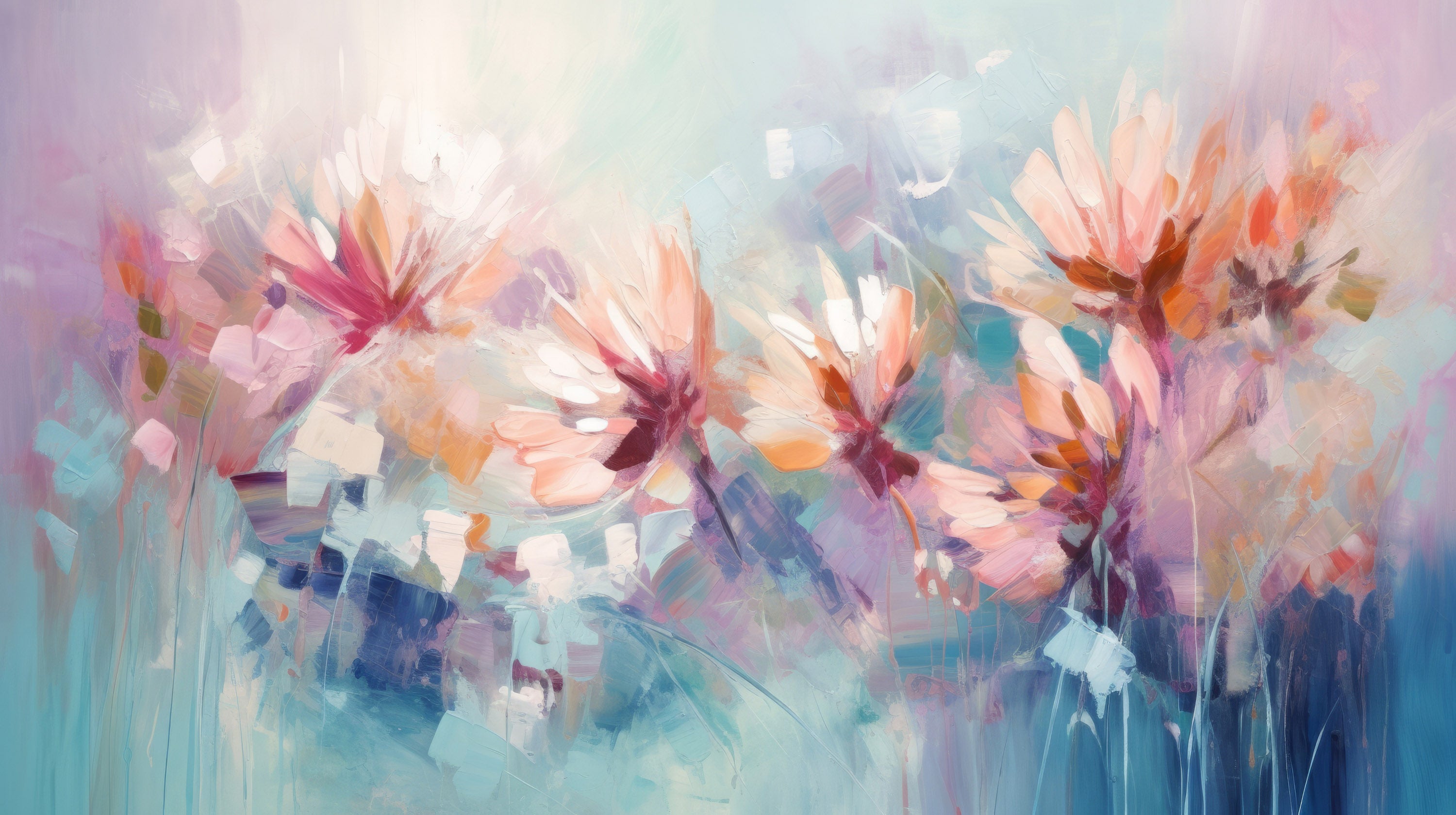 Podgląd wzoru: Prezentacja całego wzoru fototapety o nazwie Ethereal Blossom Dance