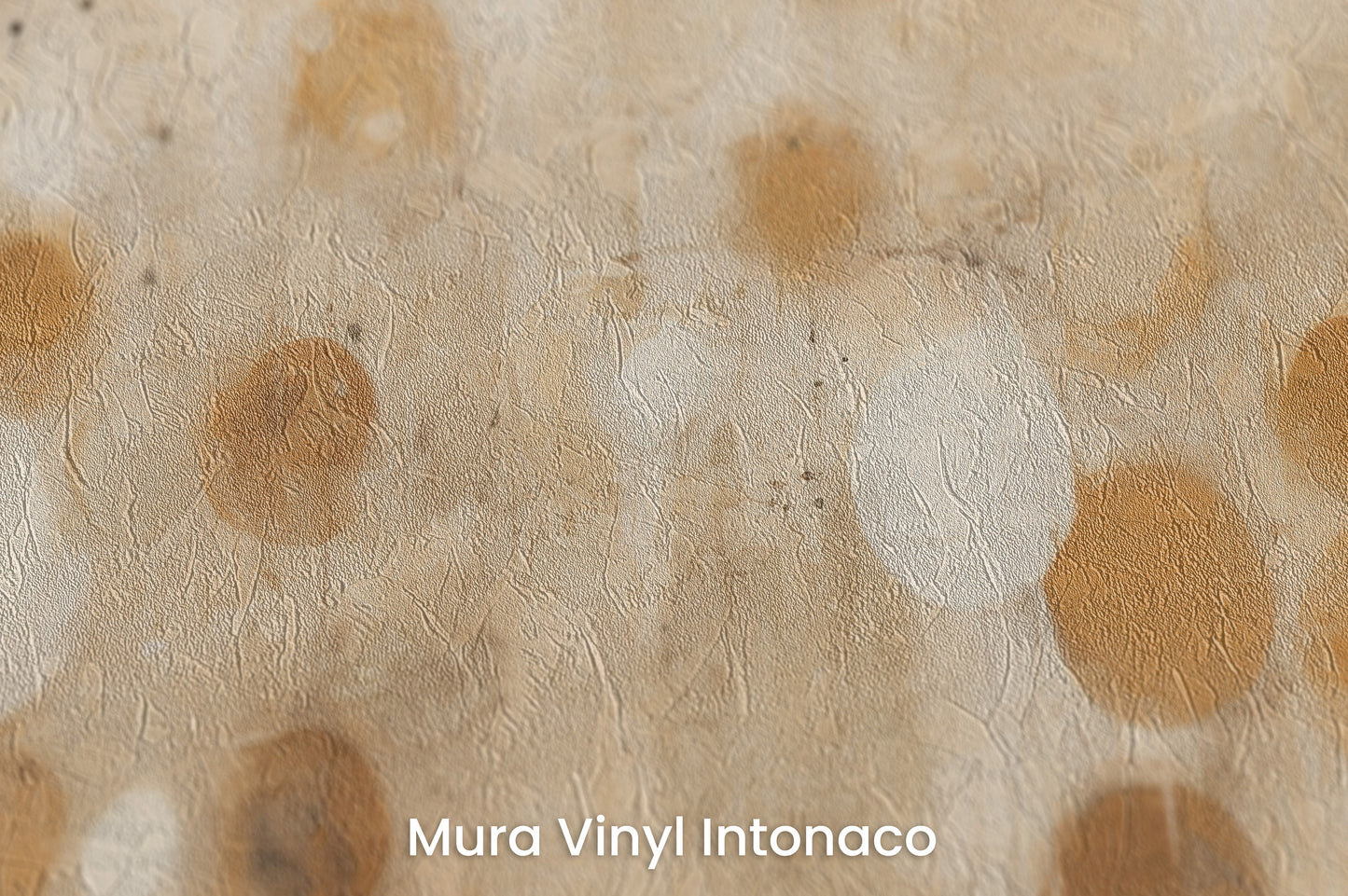 Zbliżenie na artystyczną fototapetę o nazwie AMBIENT ORBITAL ARRAY na podłożu Mura Vinyl Intonaco - struktura tartego tynku.