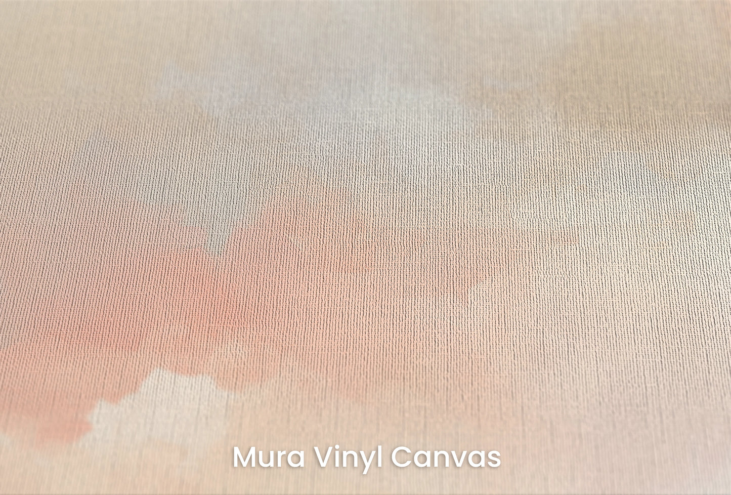 Zbliżenie na artystyczną fototapetę o nazwie Cotton Skies na podłożu Mura Vinyl Canvas - faktura naturalnego płótna.