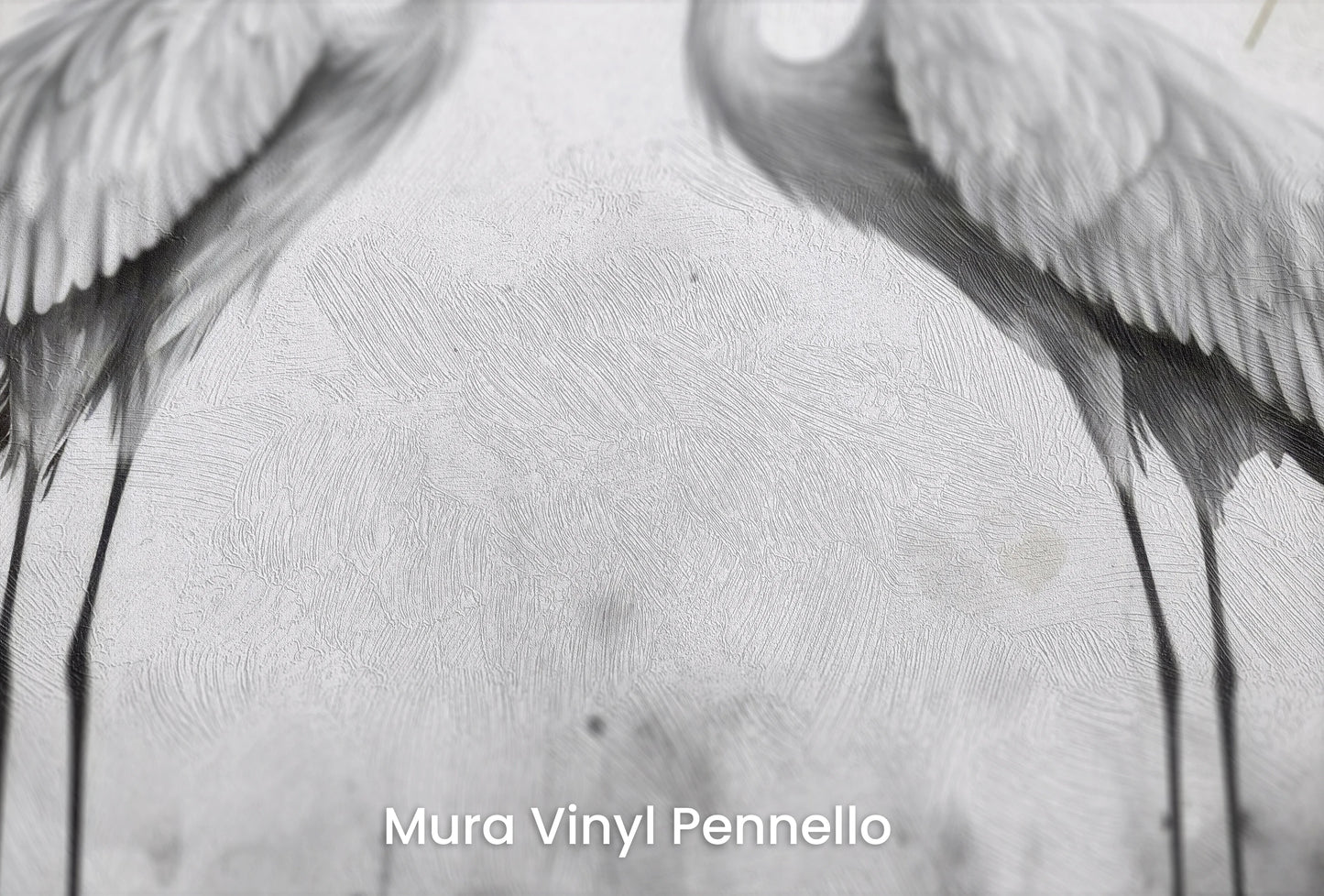 Zbliżenie na artystyczną fototapetę o nazwie Starry Harmony na podłożu Mura Vinyl Pennello - faktura pociągnięć pędzla malarskiego.