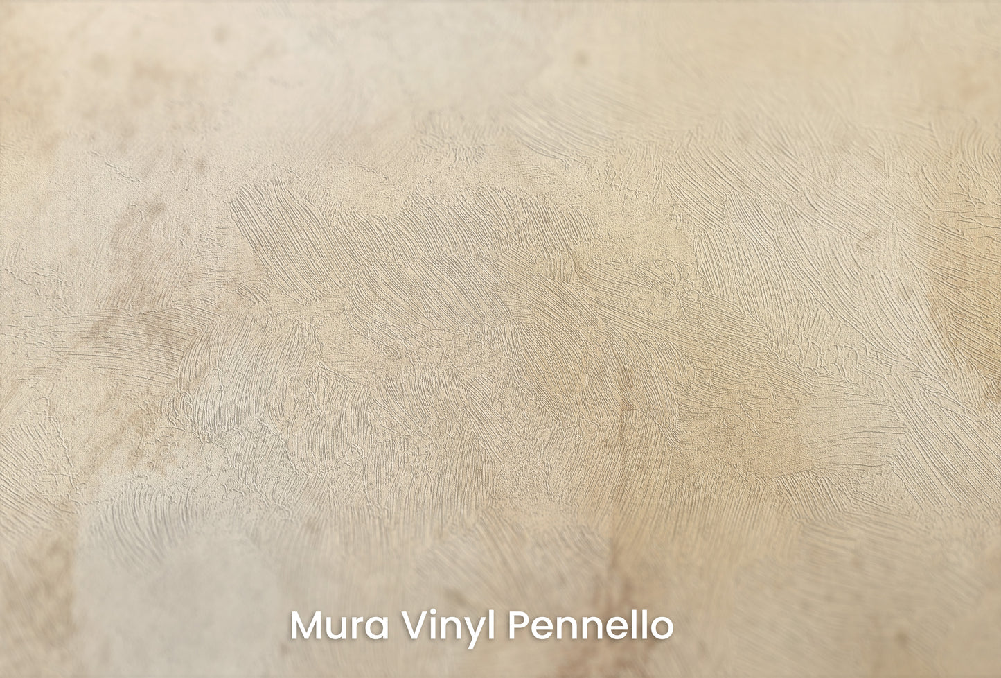Zbliżenie na artystyczną fototapetę o nazwie ANTIQUE IVORY VEIL na podłożu Mura Vinyl Pennello - faktura pociągnięć pędzla malarskiego.