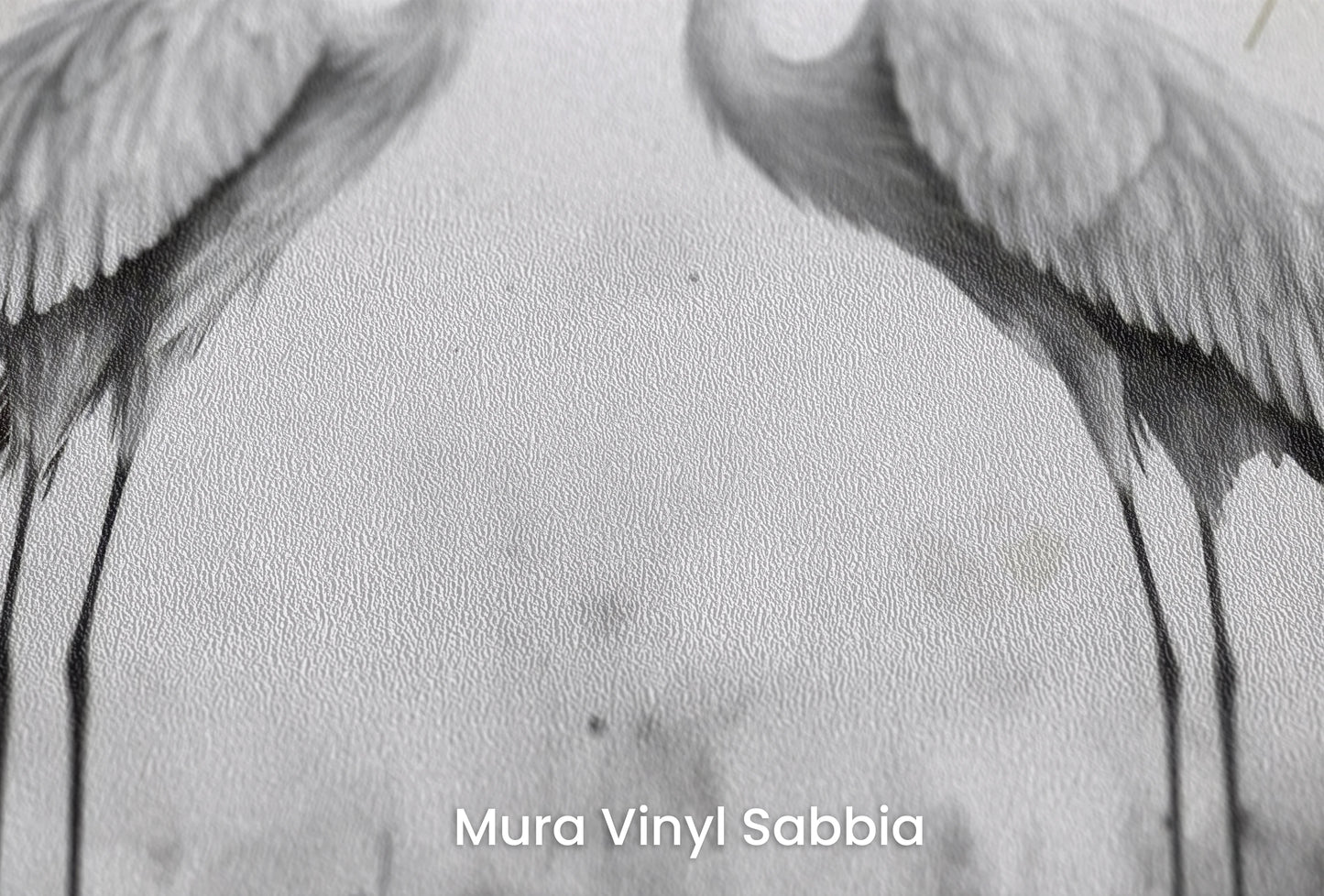 Zbliżenie na artystyczną fototapetę o nazwie Starry Harmony na podłożu Mura Vinyl Sabbia struktura grubego ziarna piasku.