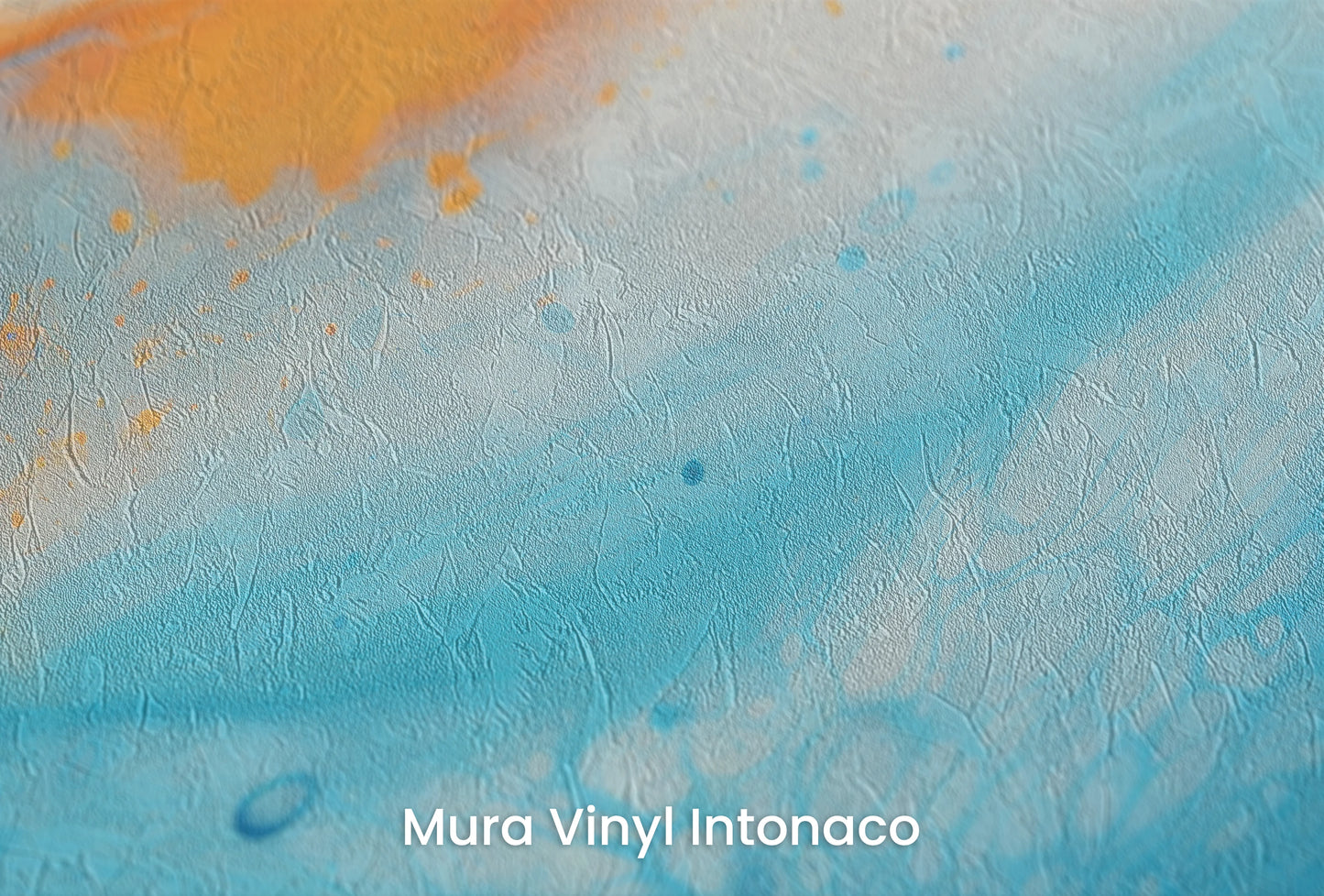 Zbliżenie na artystyczną fototapetę o nazwie Martian Surface na podłożu Mura Vinyl Intonaco - struktura tartego tynku.