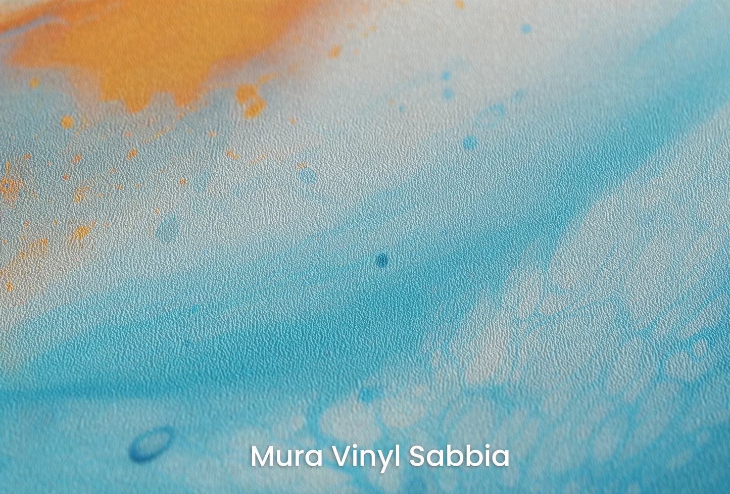Zbliżenie na artystyczną fototapetę o nazwie Martian Surface na podłożu Mura Vinyl Sabbia struktura grubego ziarna piasku.