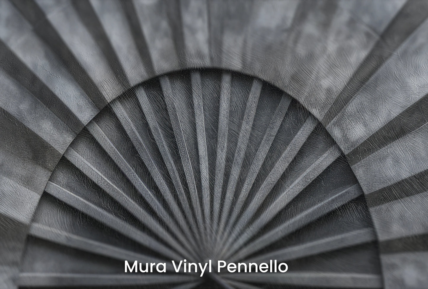 Zbliżenie na artystyczną fototapetę o nazwie Sunburst Concrete na podłożu Mura Vinyl Pennello - faktura pociągnięć pędzla malarskiego.