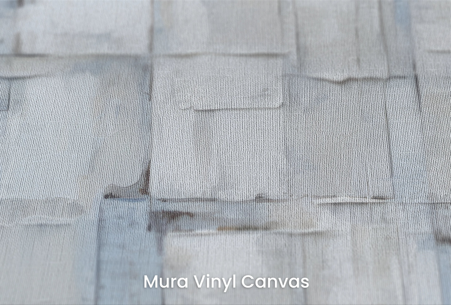 Zbliżenie na artystyczną fototapetę o nazwie Gentle Ice na podłożu Mura Vinyl Canvas - faktura naturalnego płótna.
