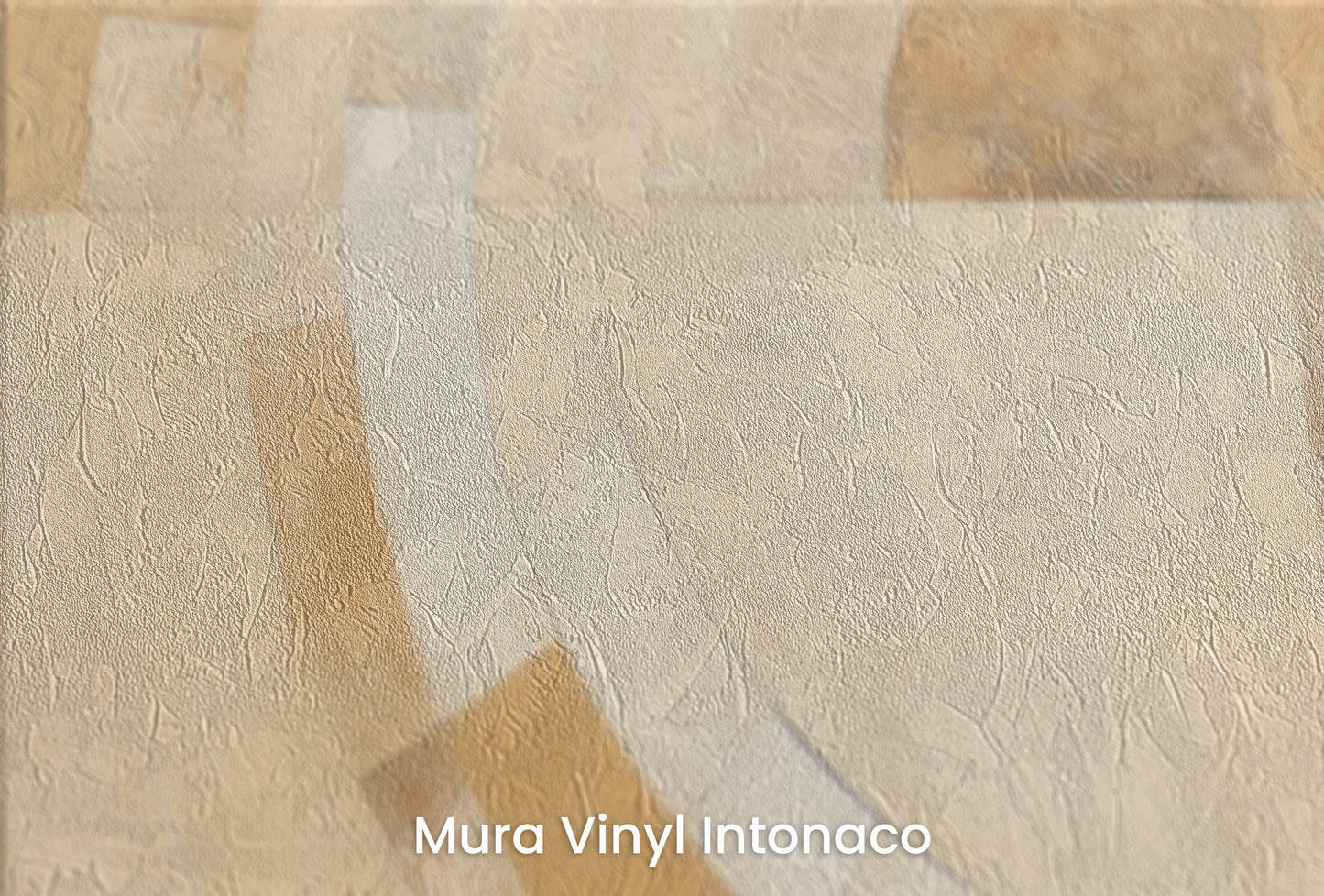 Zbliżenie na artystyczną fototapetę o nazwie WARM TONES SPIRAL FUSION na podłożu Mura Vinyl Intonaco - struktura tartego tynku.