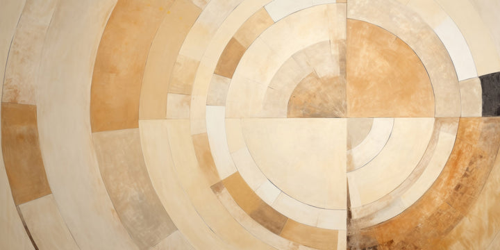 Prezentacja całego wzoru fototapety o nazwie WARM TONES SPIRAL FUSION