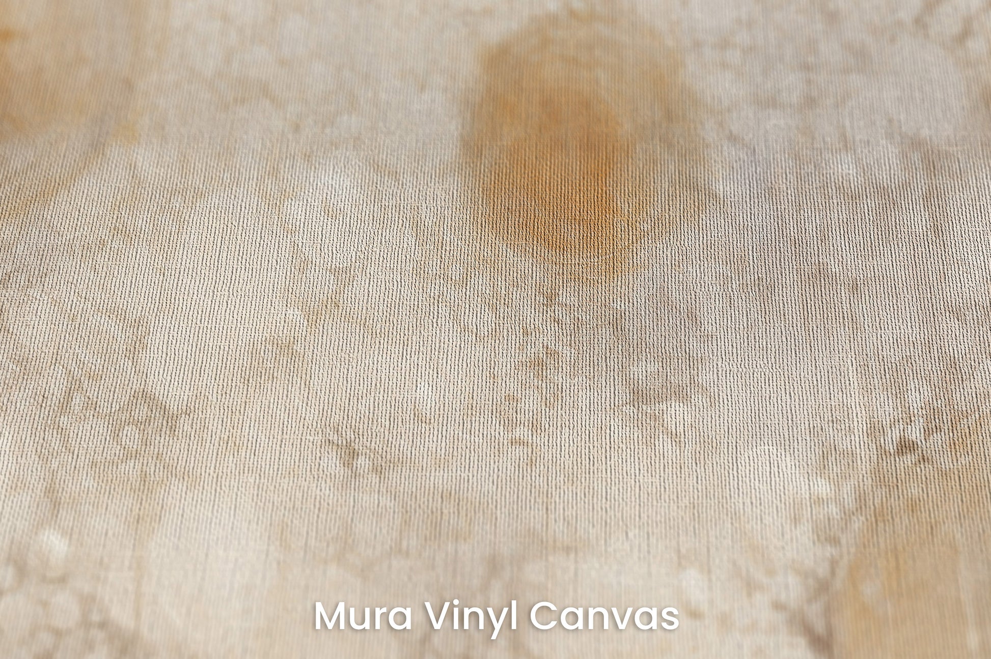 Zbliżenie na artystyczną fototapetę o nazwie GOLDEN MIST ORBITALS na podłożu Mura Vinyl Canvas - faktura naturalnego płótna.