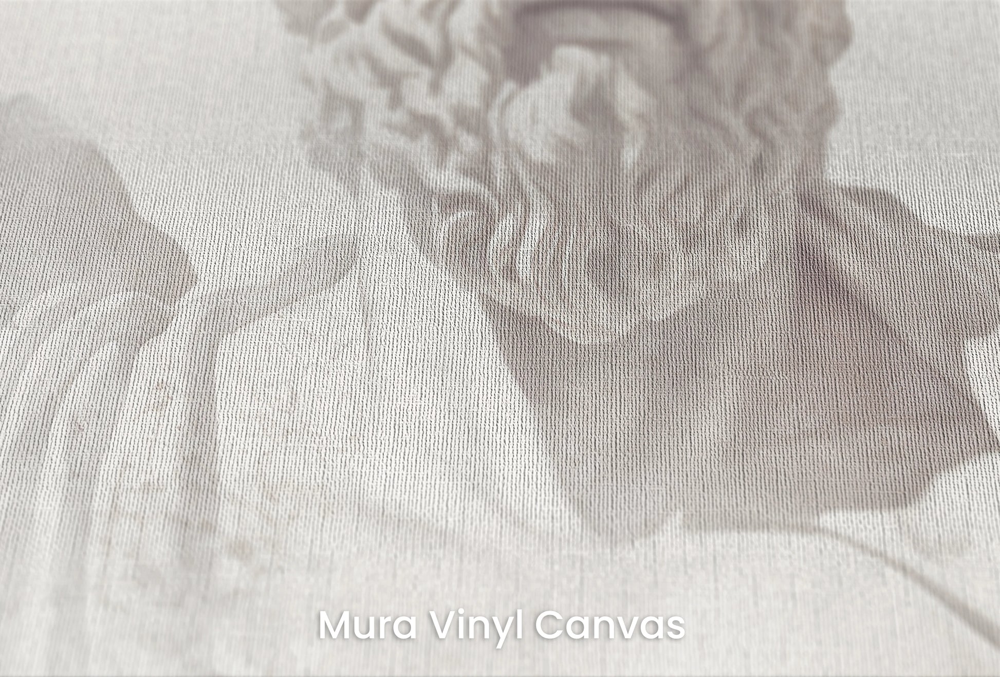 Zbliżenie na artystyczną fototapetę o nazwie Stoic Wisdom Revisited na podłożu Mura Vinyl Canvas - faktura naturalnego płótna.