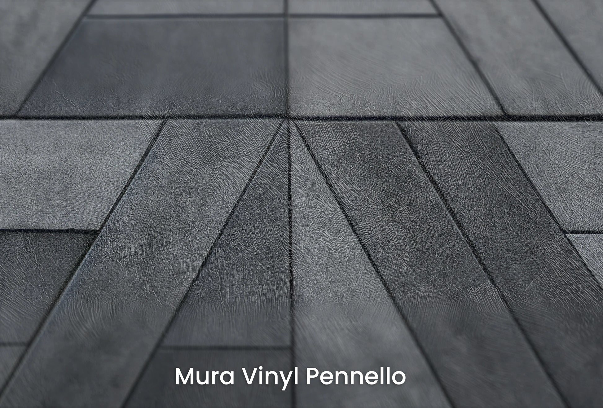 Zbliżenie na artystyczną fototapetę o nazwie Geometric Pathways na podłożu Mura Vinyl Pennello - faktura pociągnięć pędzla malarskiego.