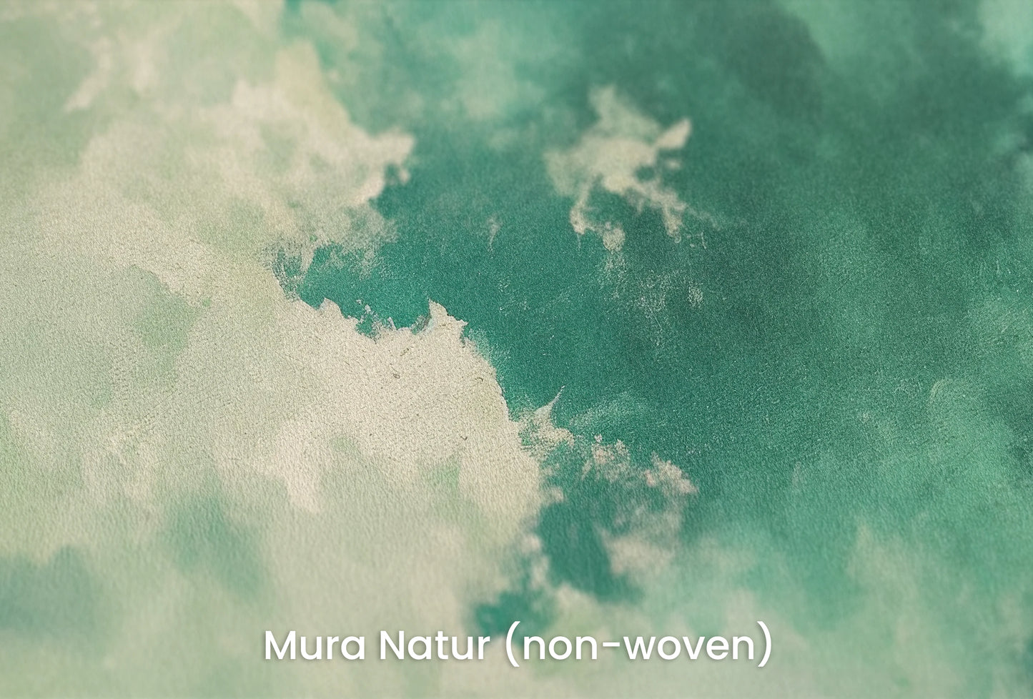 Zbliżenie na artystyczną fototapetę o nazwie Verdant Whisper #2 na podłożu Mura Natur (non-woven) - naturalne i ekologiczne podłoże.