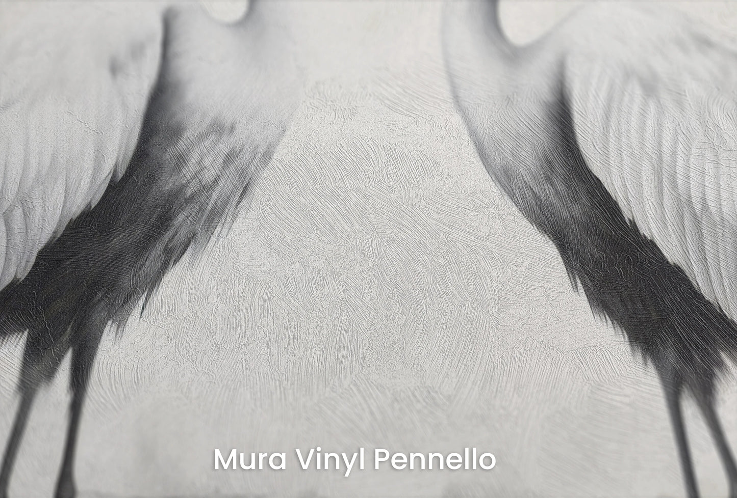 Zbliżenie na artystyczną fototapetę o nazwie Gentle Gaze na podłożu Mura Vinyl Pennello - faktura pociągnięć pędzla malarskiego.