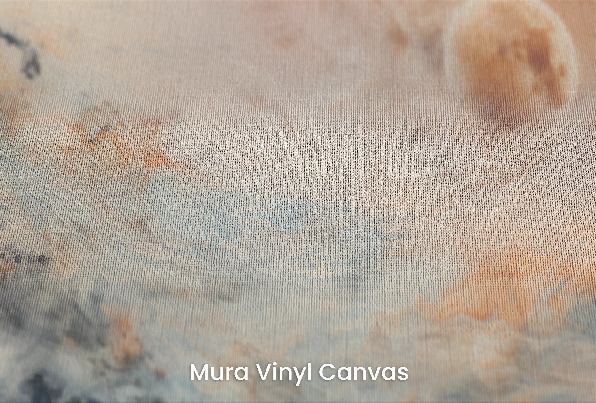 Zbliżenie na artystyczną fototapetę o nazwie Mars' Horizon #2 na podłożu Mura Vinyl Canvas - faktura naturalnego płótna.