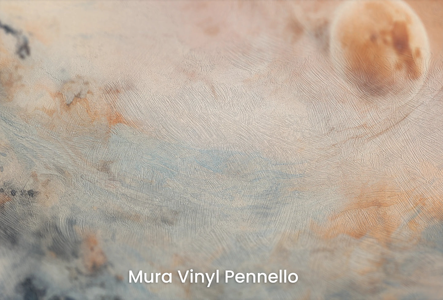 Zbliżenie na artystyczną fototapetę o nazwie Mars' Horizon #2 na podłożu Mura Vinyl Pennello - faktura pociągnięć pędzla malarskiego.
