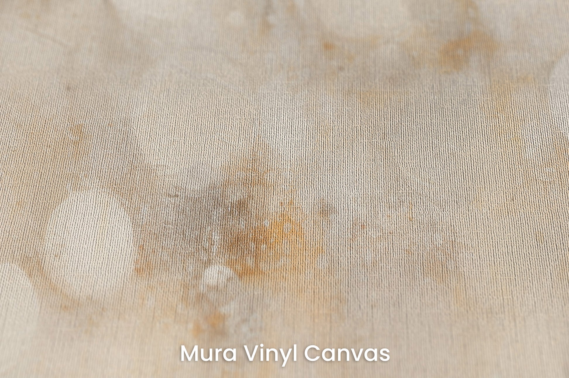 Zbliżenie na artystyczną fototapetę o nazwie TRANQUIL DAWN ORBS na podłożu Mura Vinyl Canvas - faktura naturalnego płótna.