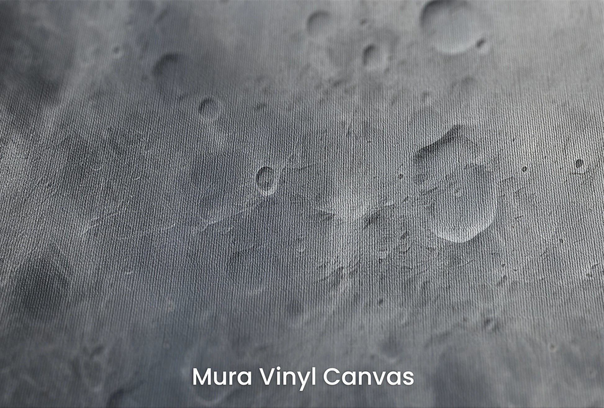 Zbliżenie na artystyczną fototapetę o nazwie Moon's Monochrome #2 na podłożu Mura Vinyl Canvas - faktura naturalnego płótna.