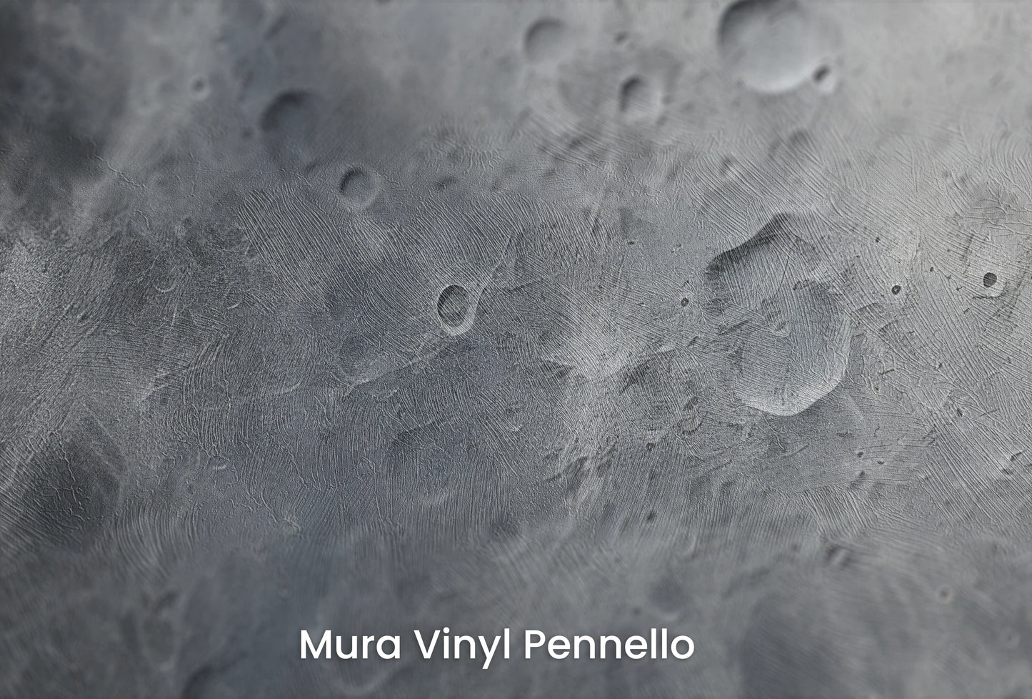 Zbliżenie na artystyczną fototapetę o nazwie Moon's Monochrome #2 na podłożu Mura Vinyl Pennello - faktura pociągnięć pędzla malarskiego.
