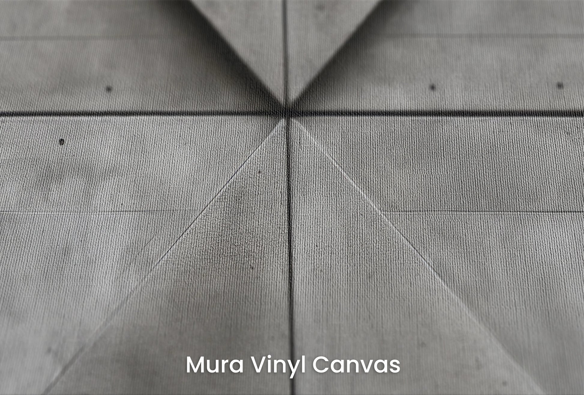 Zbliżenie na artystyczną fototapetę o nazwie Concrete Fusion na podłożu Mura Vinyl Canvas - faktura naturalnego płótna.